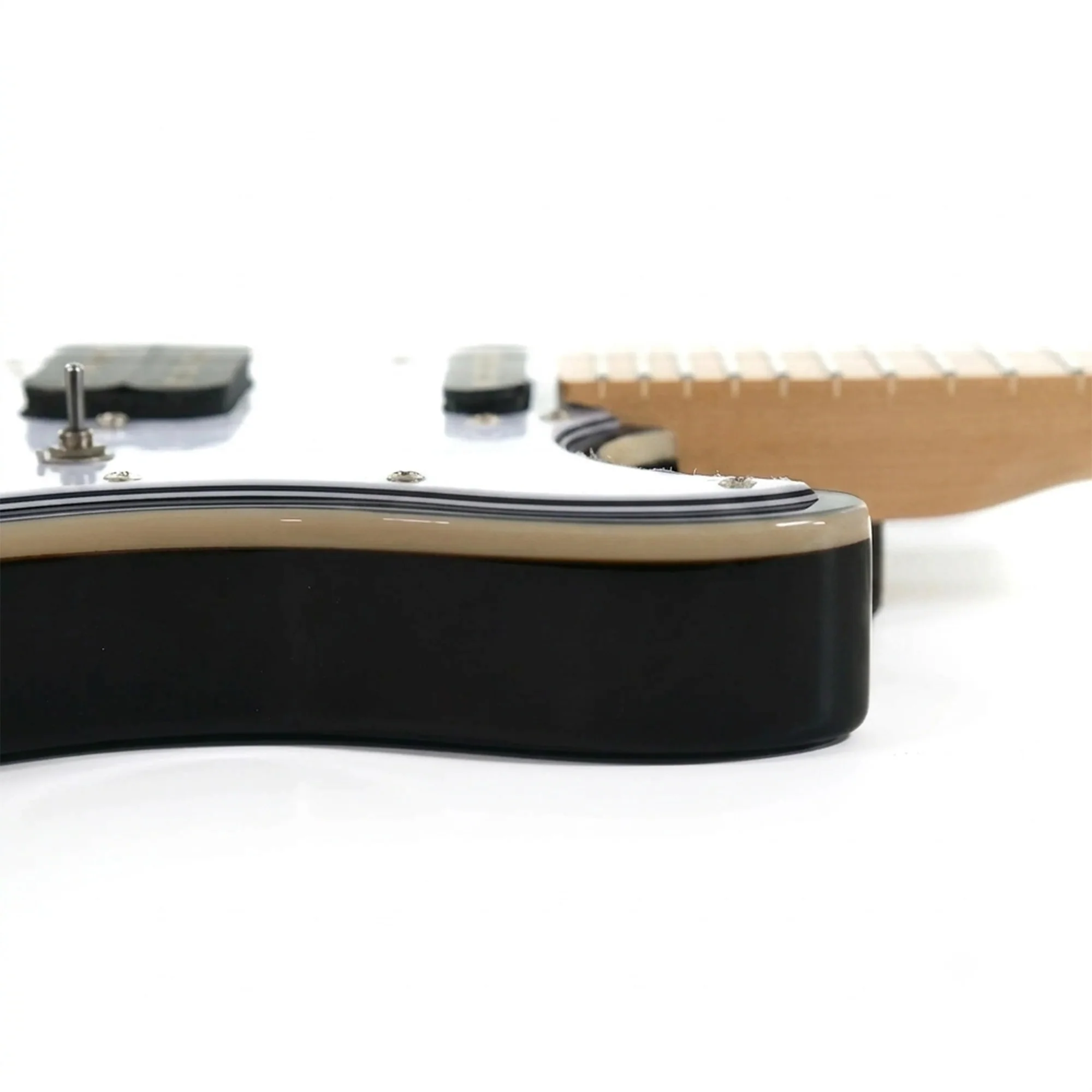 Flight Pathfinder TBK Transparent Black Solid Body Electric Tenor Ukulele - Image 3