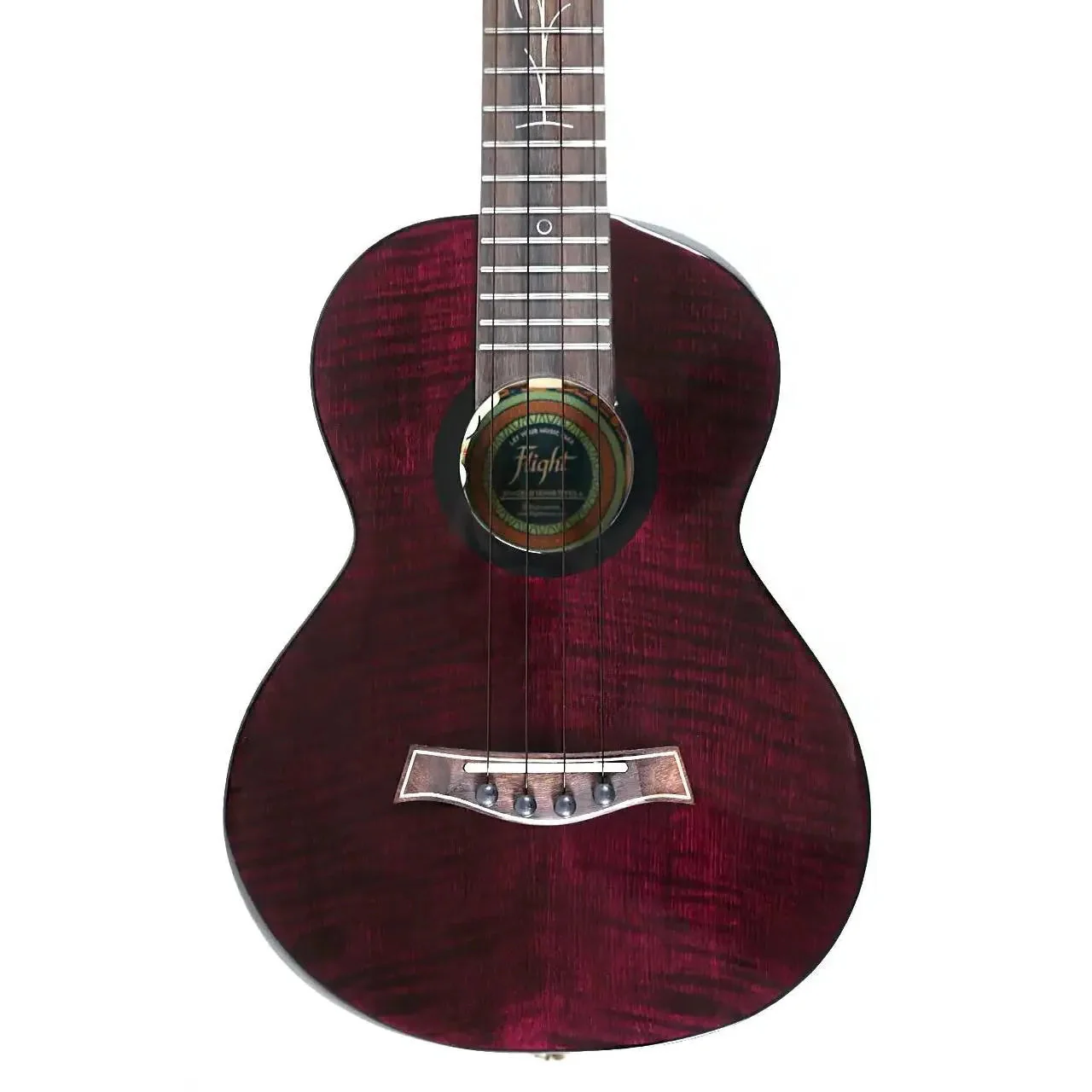 Flight Songbird TPP Transparent Purple Slimline Tenor Ukulele w/ Pickup