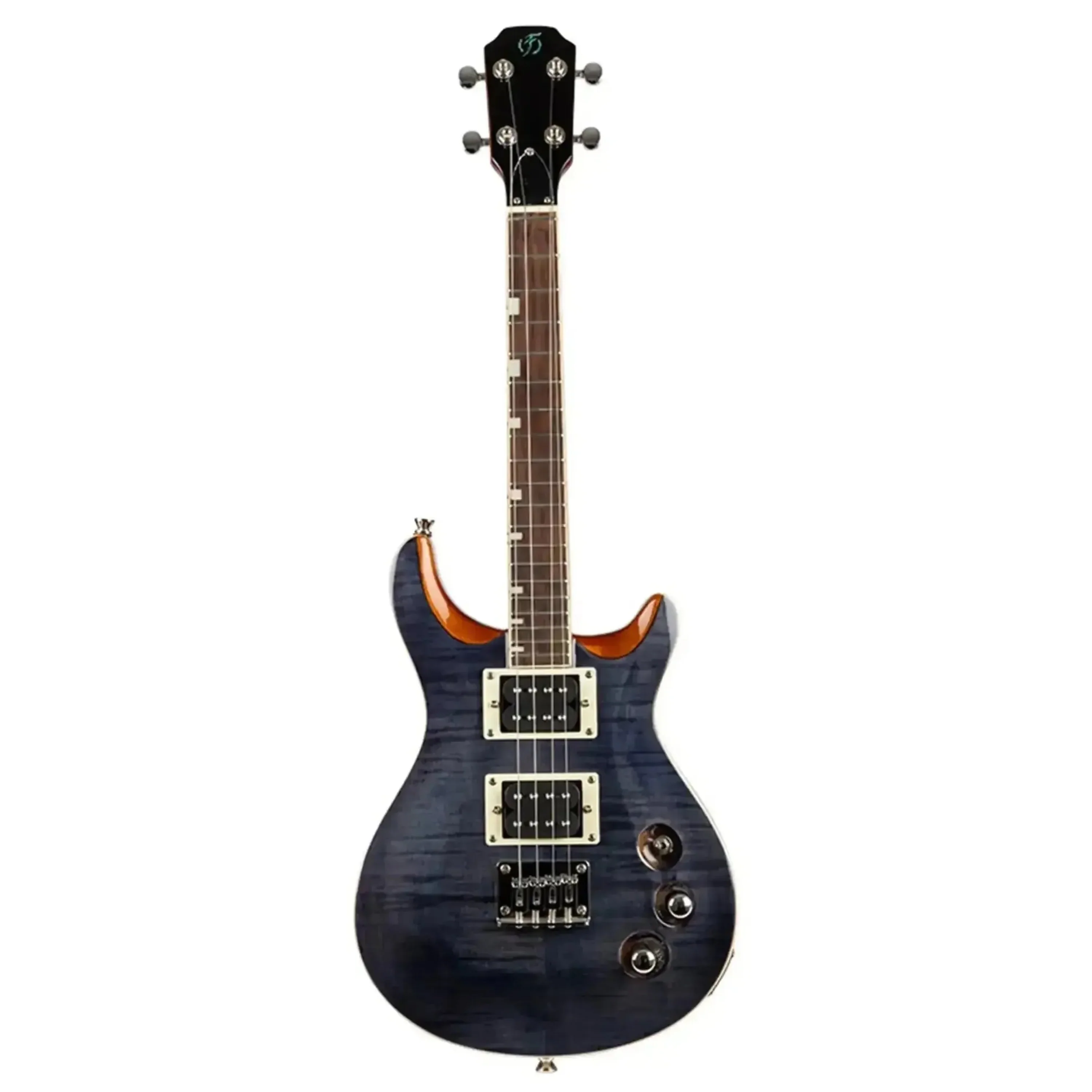 Flight Vanguard TBK Transparent Black Electric Tenor Ukulele - Image 5
