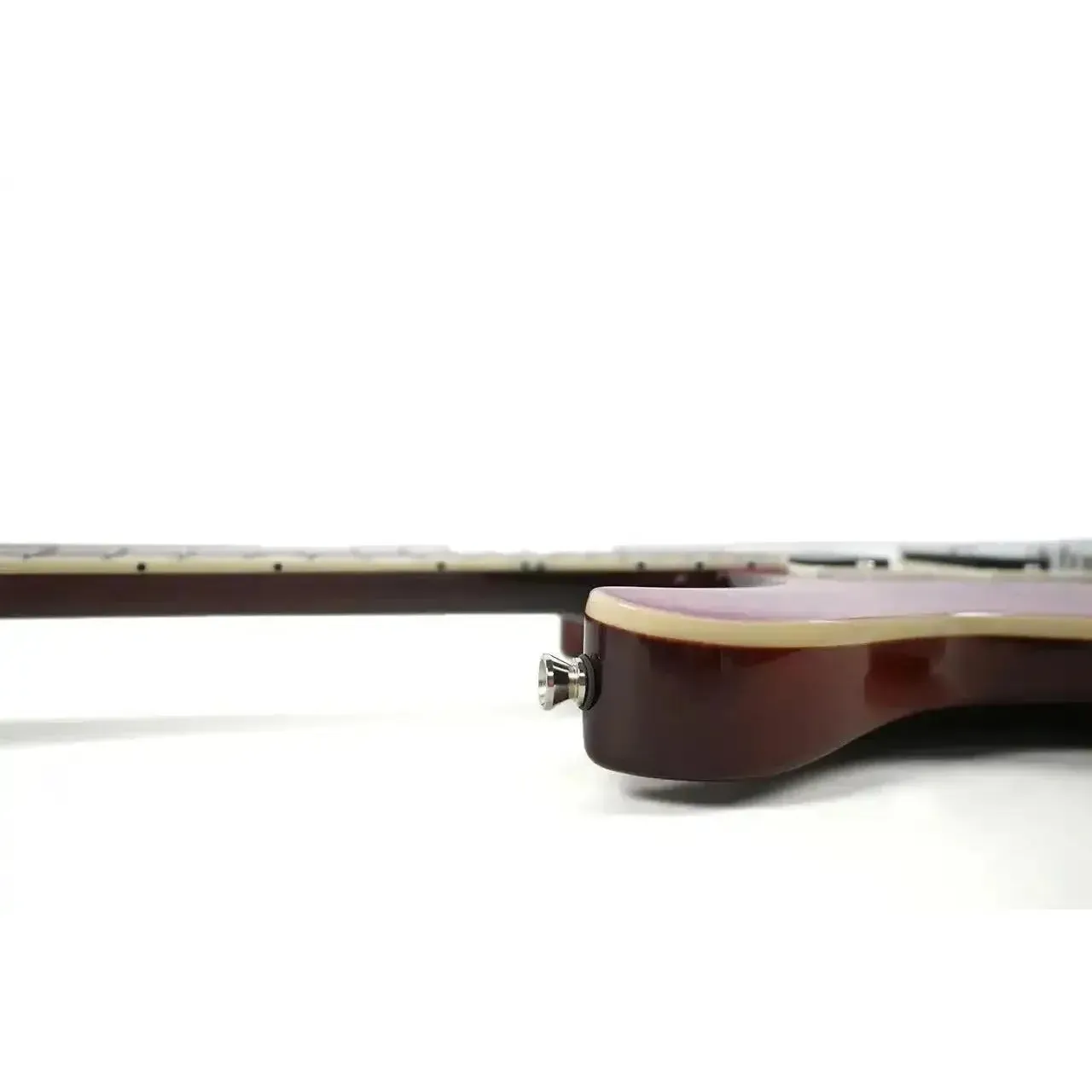Flight Vanguard TPP Transparent Purple Solid Body Electric Tenor Ukulele - Image 4