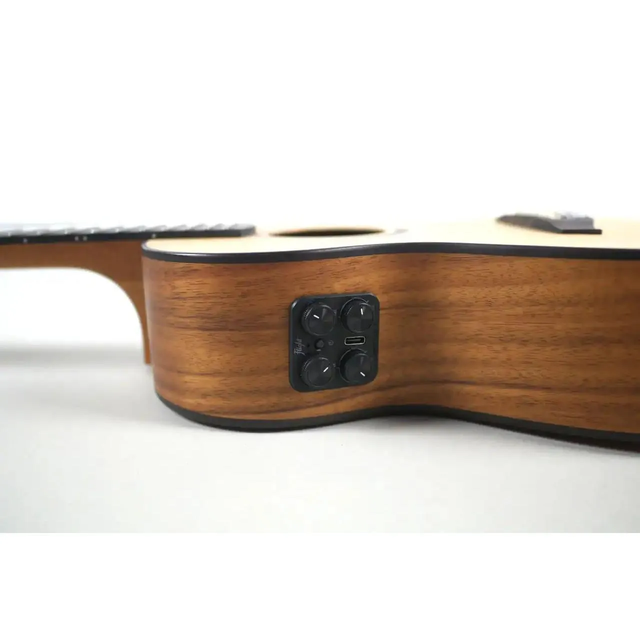 Flight Victoria Soundwave Solid Sitka Spruce Top Tenor Ukulele w/ Pickup - Image 4