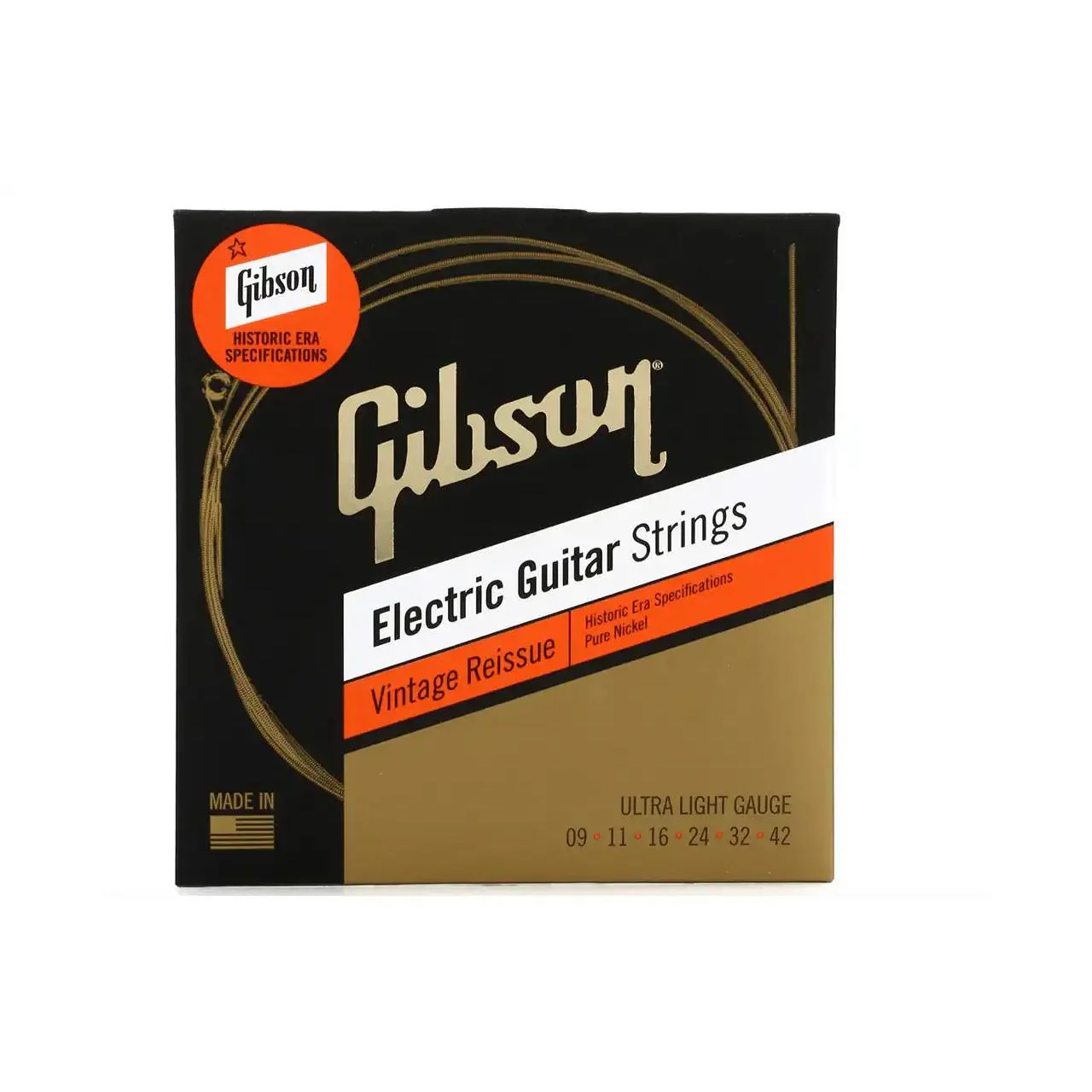 Gibson Ultra Light Vintage Reissue Electric Guitar Strings - .009-.042