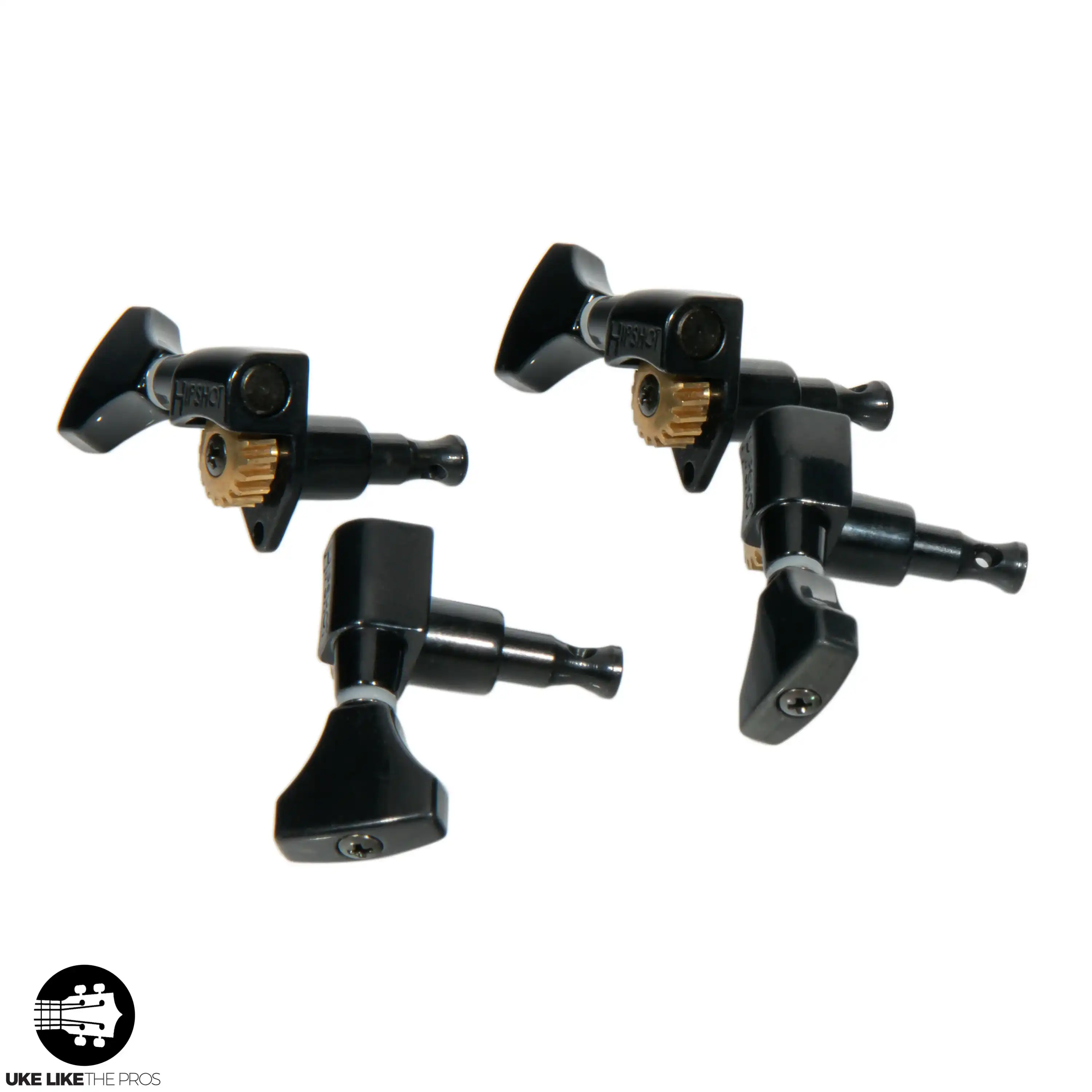 Hip Shot Classic Open Ukulele Tuning Machines - BLACK - NO BOX - Image 7