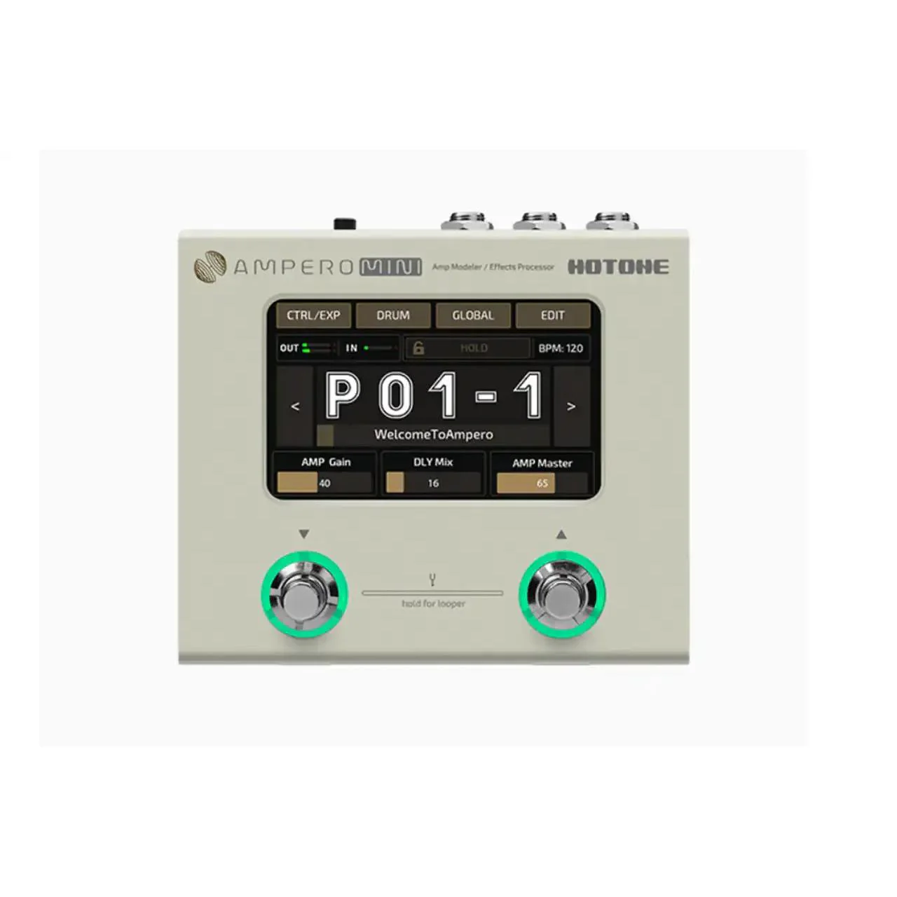 Hotone MP-50VN Ampero Mini Guitar Pedal - Vanilla
