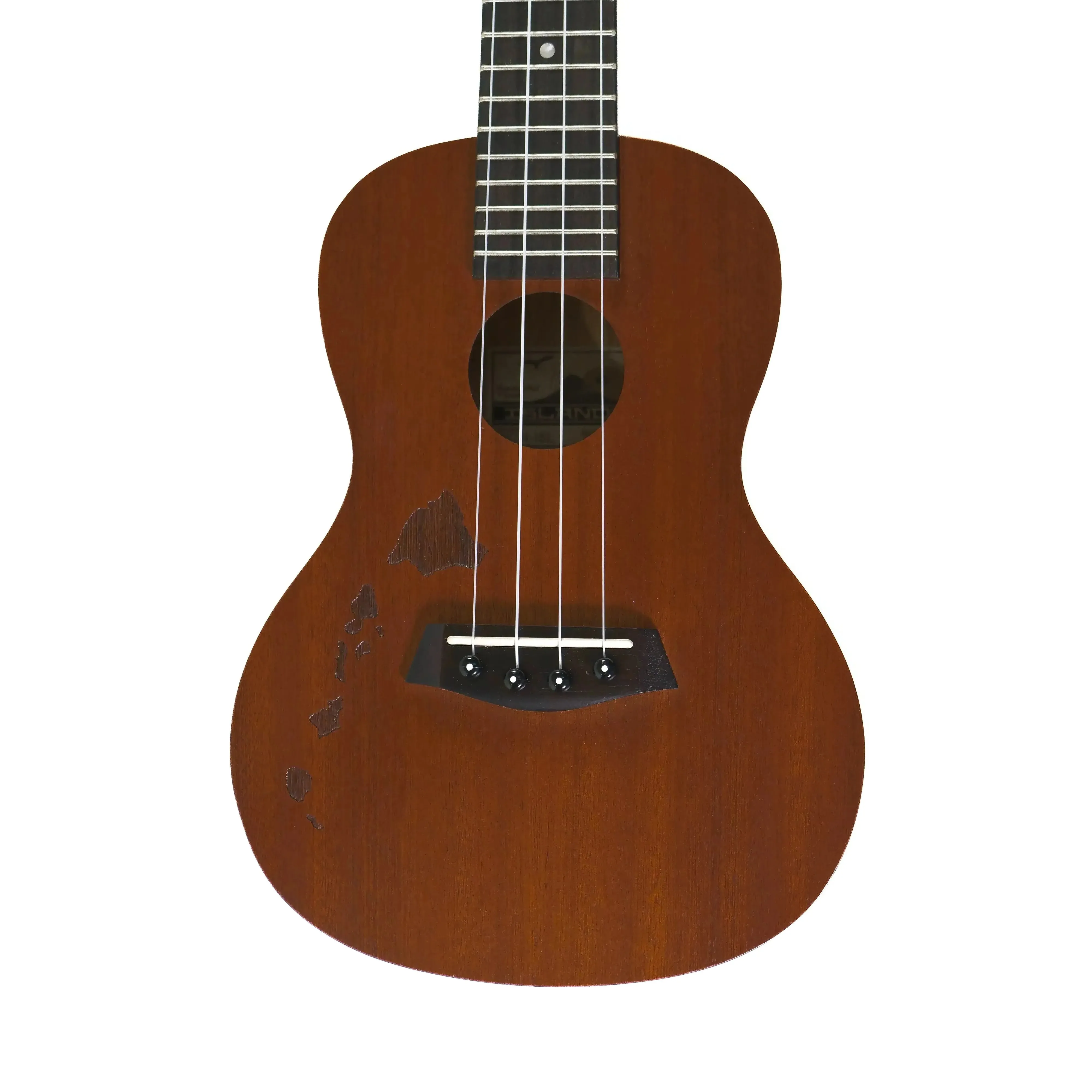Islander MC-4-ISL Mahogany Concert Ukulele w/ Hawaiian Islands