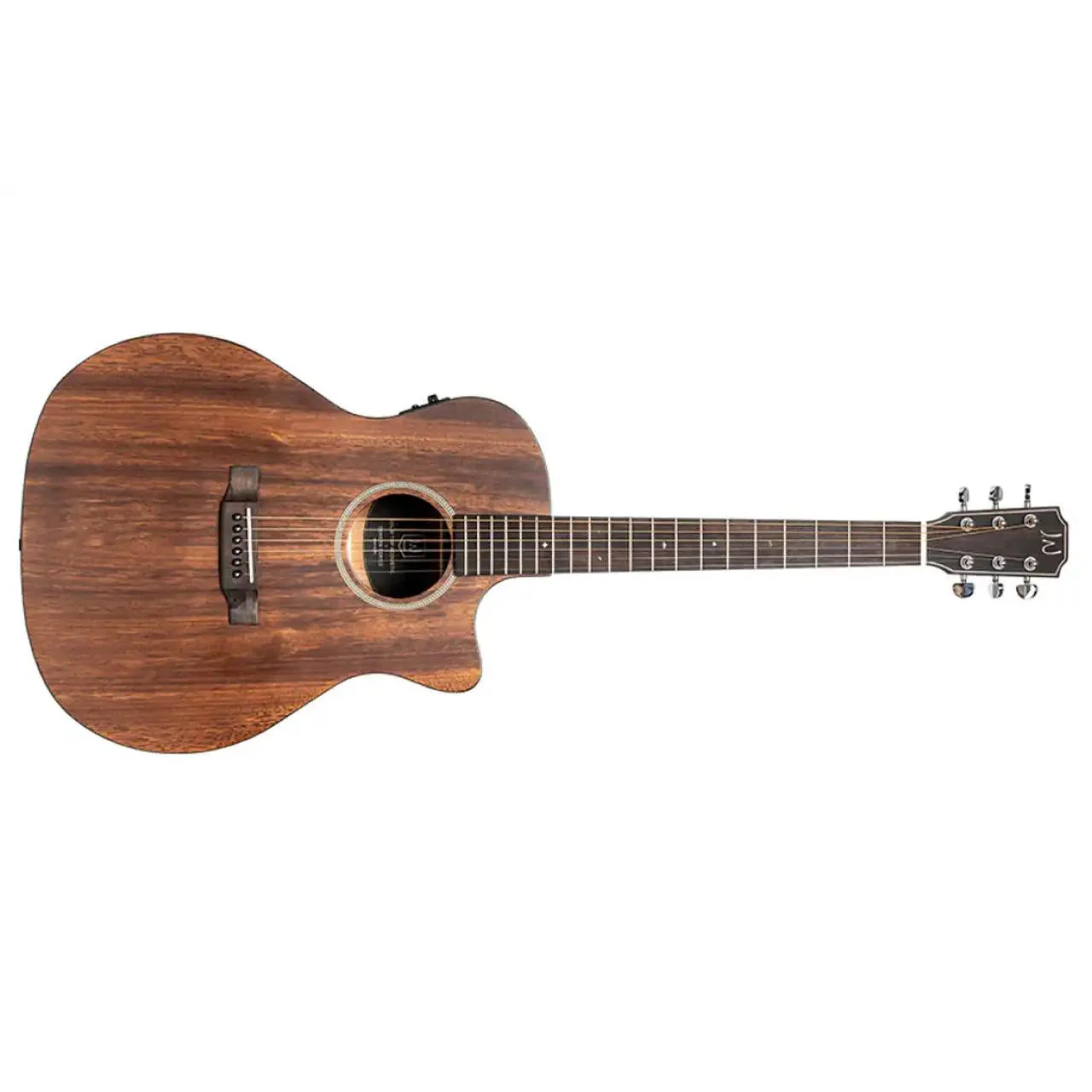 J.N Guitars DOV-ACFI Solid Mahogany Top Acoustic Electric Guitar - Image 2