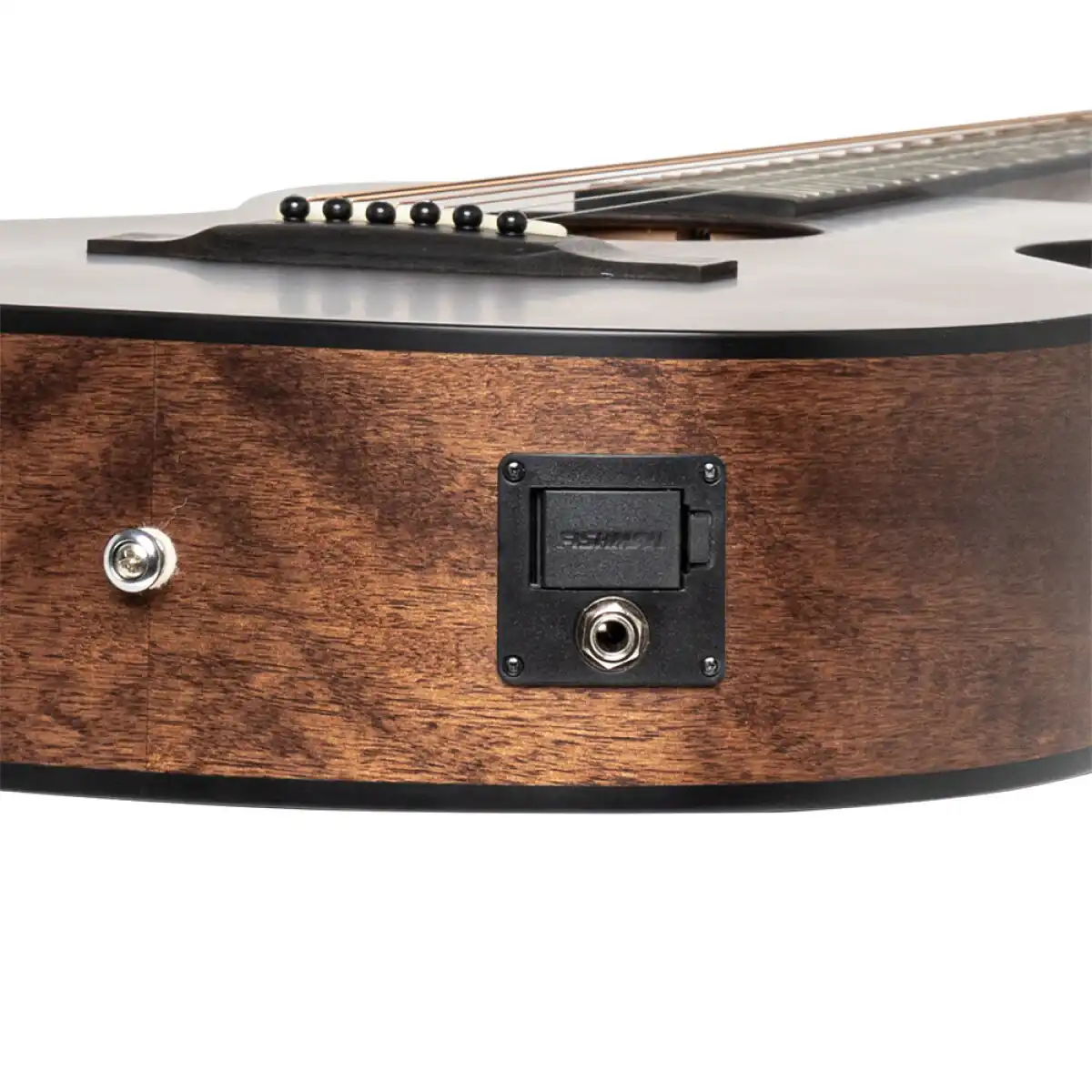 J.N Guitars DOV-PFI Solid Mahogany Top Parlor Acoustic Electric Guitar - Image 5