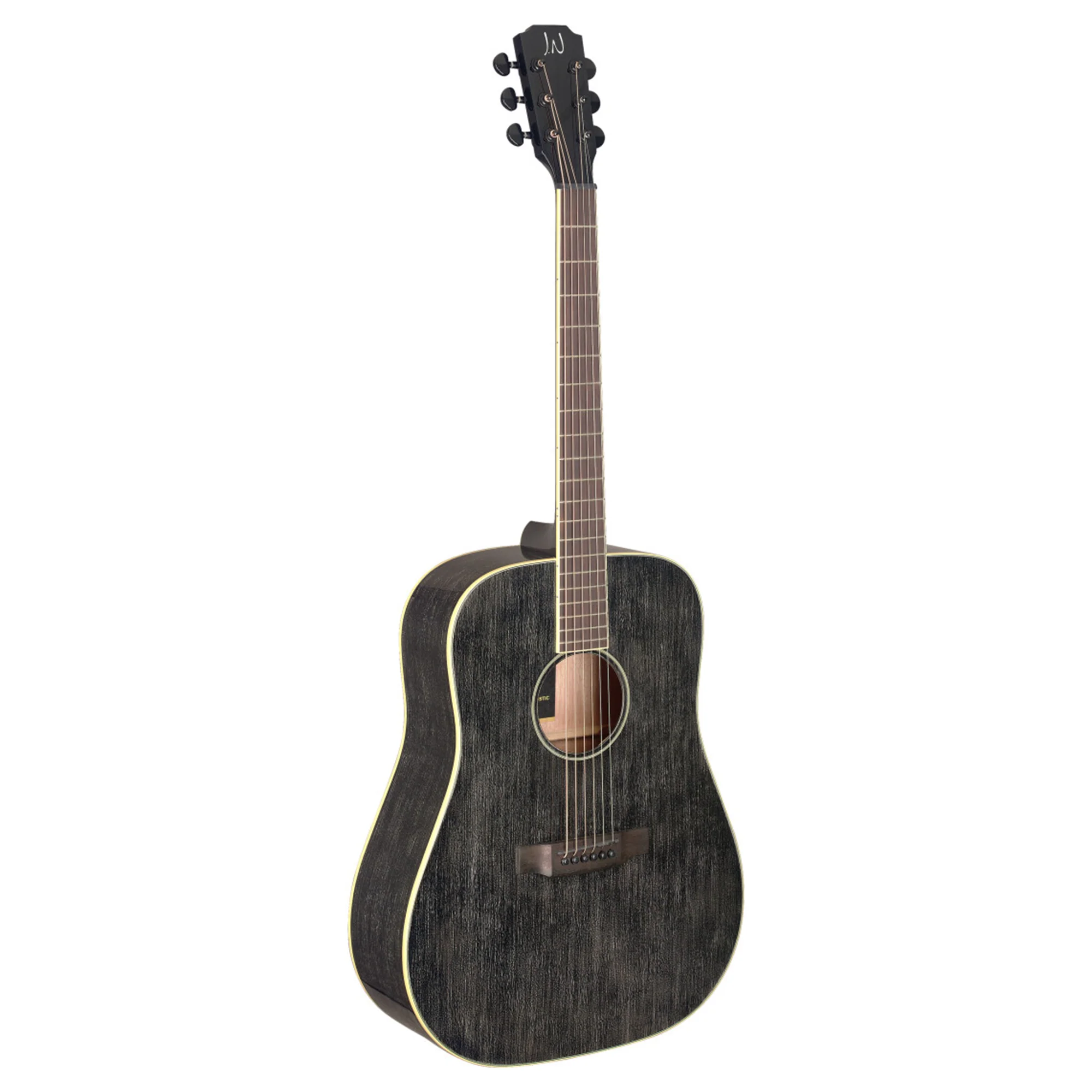 J.N Guitars YAK-D Yakisugi Series Acoustic Dreadnought Guitar - Image 2