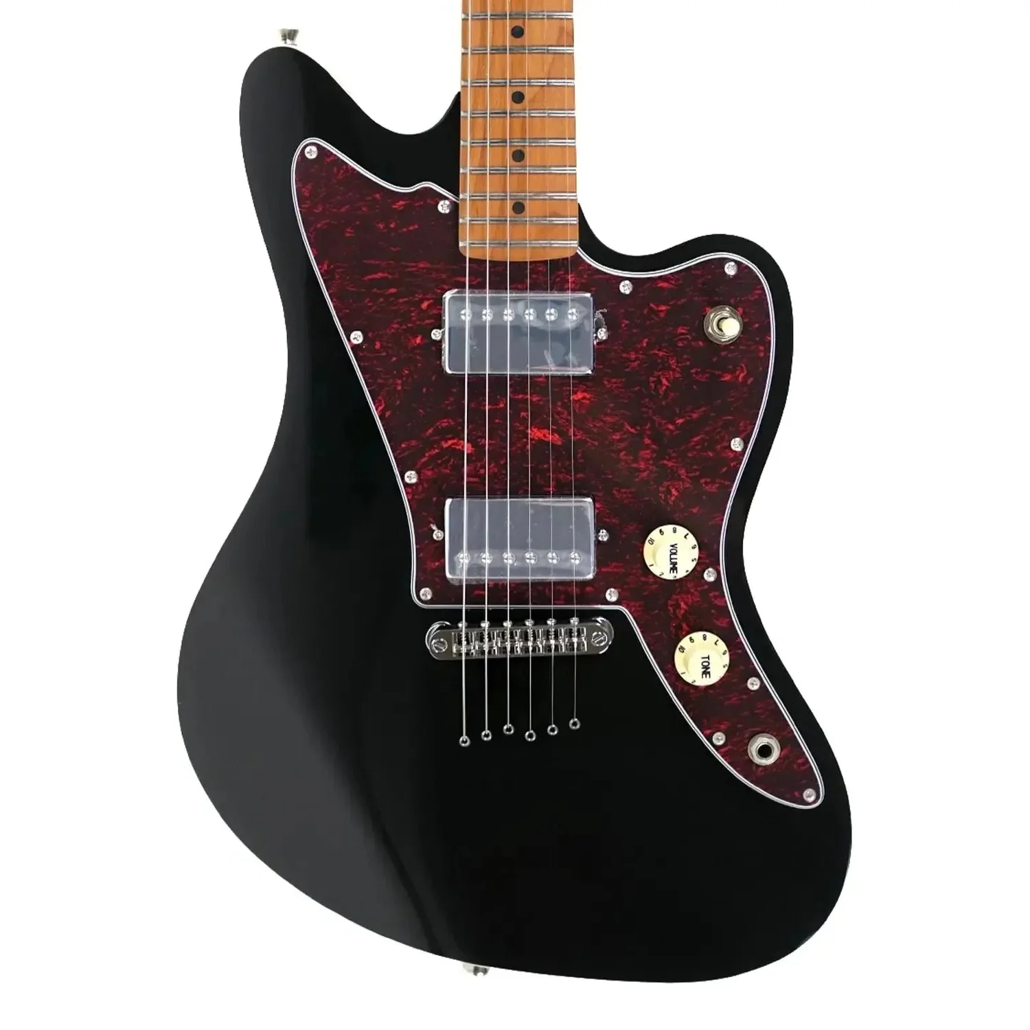 Jet JJ-350 BK Black Solid Body Offset Electric Guitar