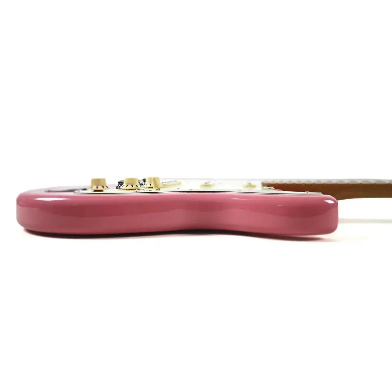 Jet JS-300 BGD Burgundy Pink Solid Body Stratocaster Electric Guitar - Image 3