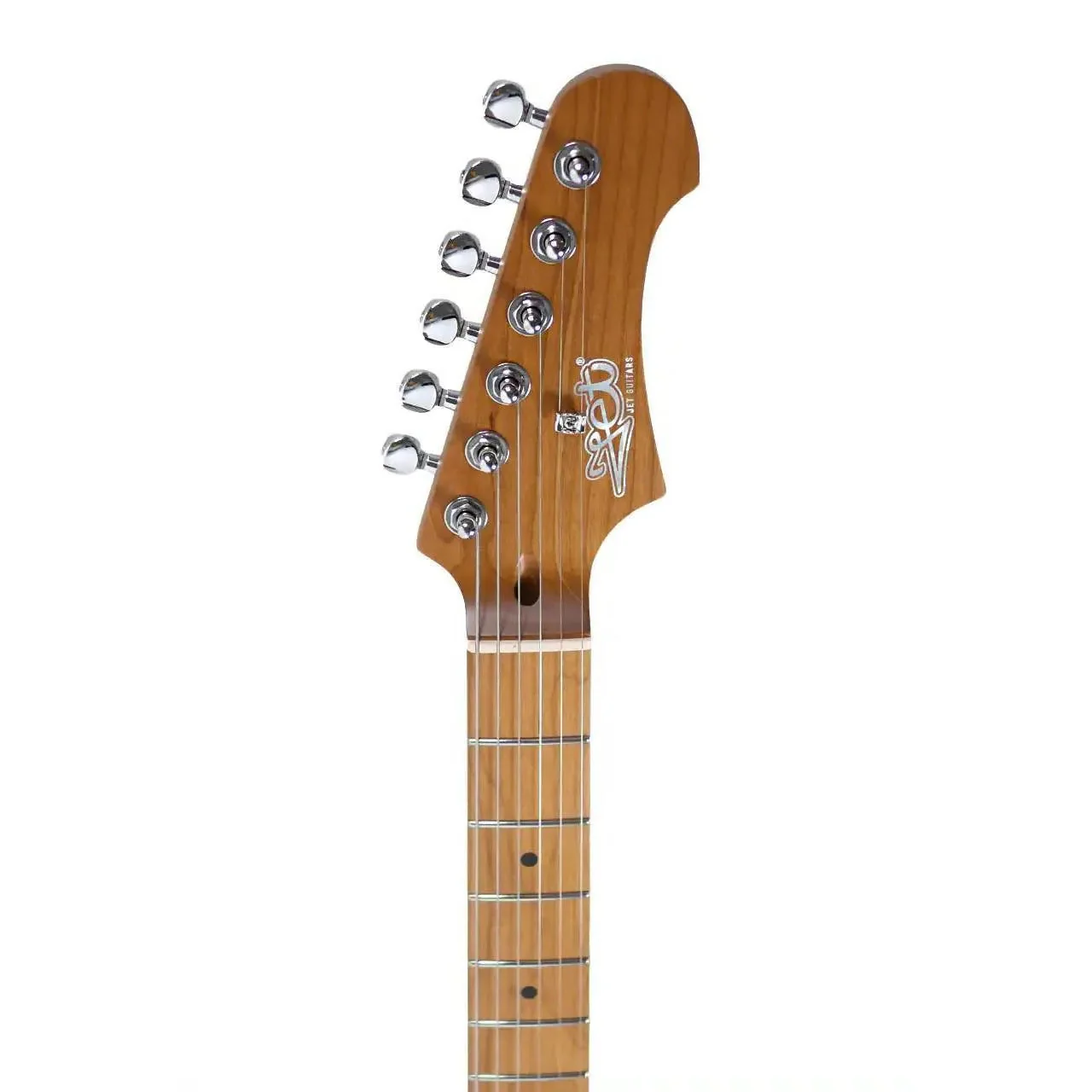 Jet JS-300 BGD Burgundy Pink Solid Body Stratocaster Electric Guitar - Image 5