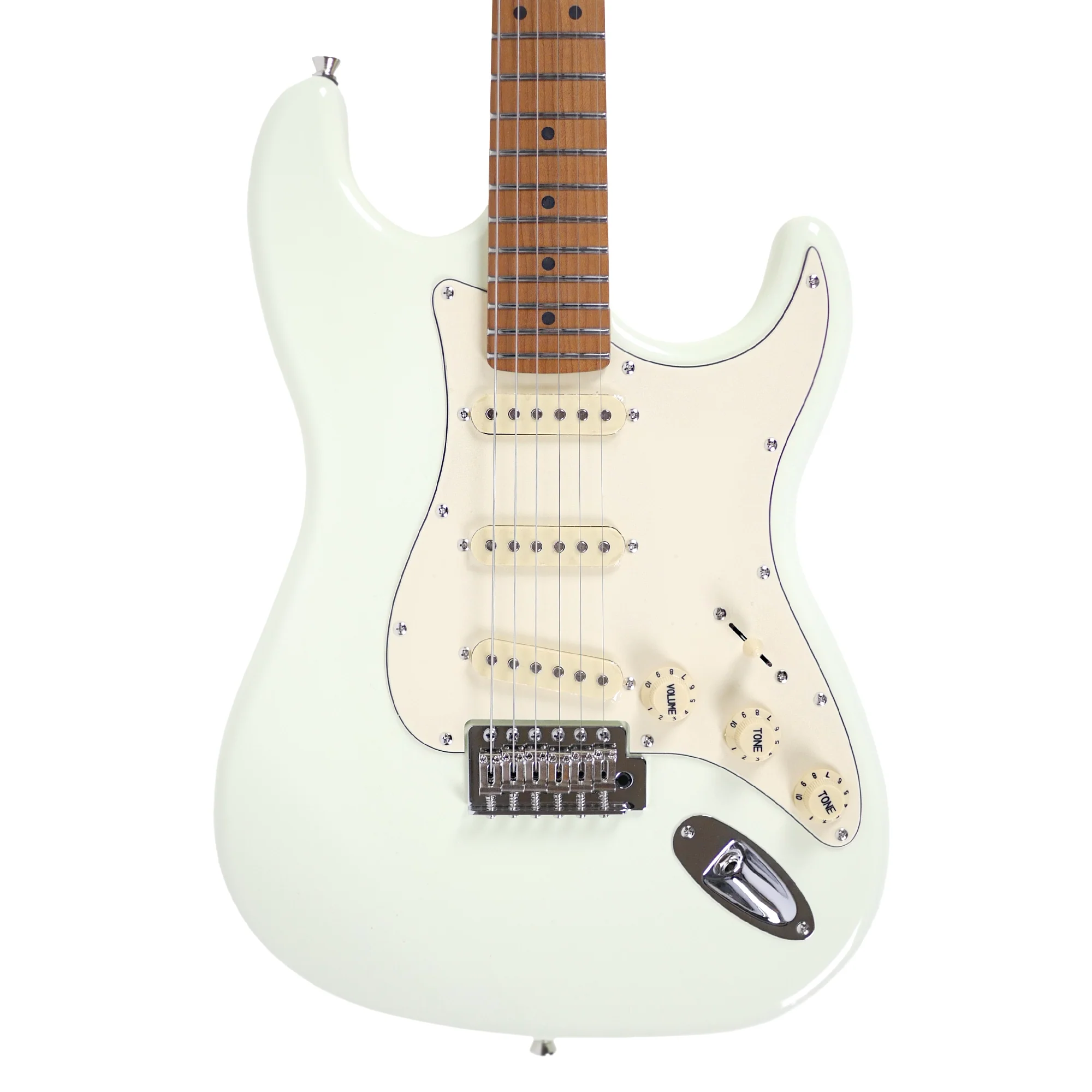 Jet JS-300 OW White Solid Body Stratocaster Electric Guitar
