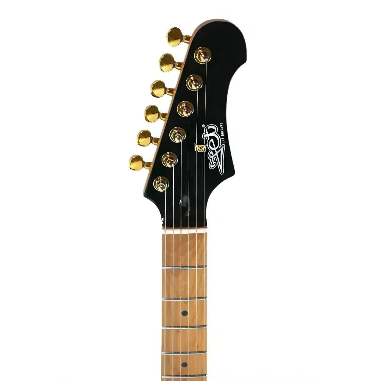 Jet JS-400 BK G Black Solid Body Stratocaster Electric Guitar - Image 5