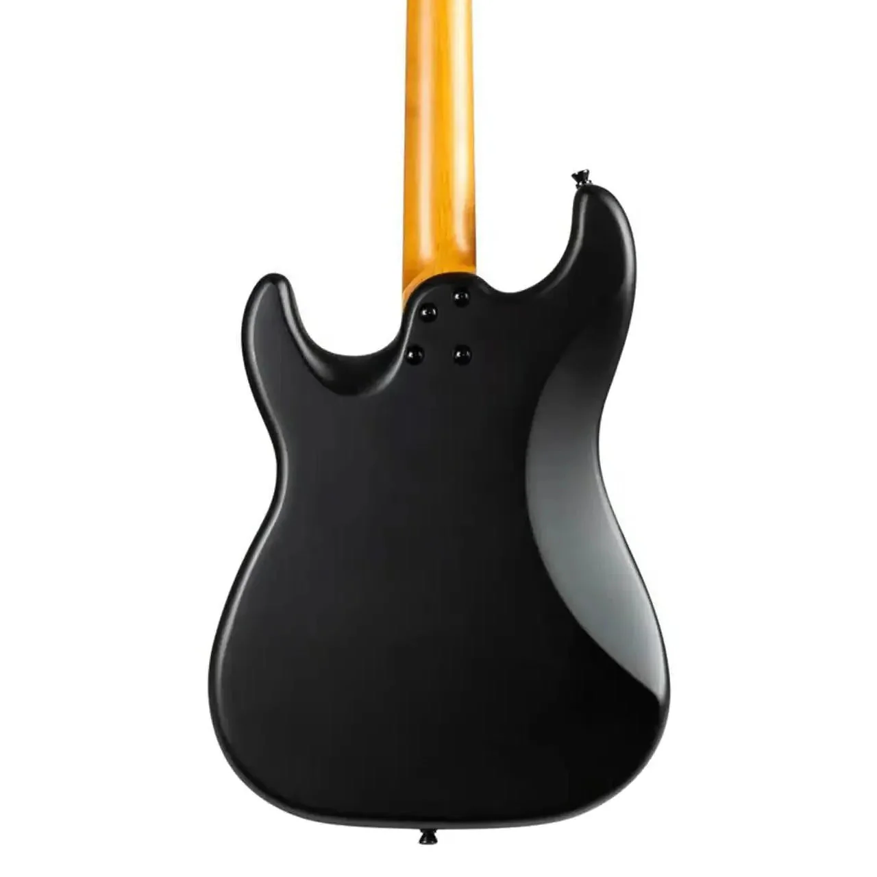 Jet JS-400 MBK R Matte Black Solid Body Stratocaster Electric Guitar - Image 2