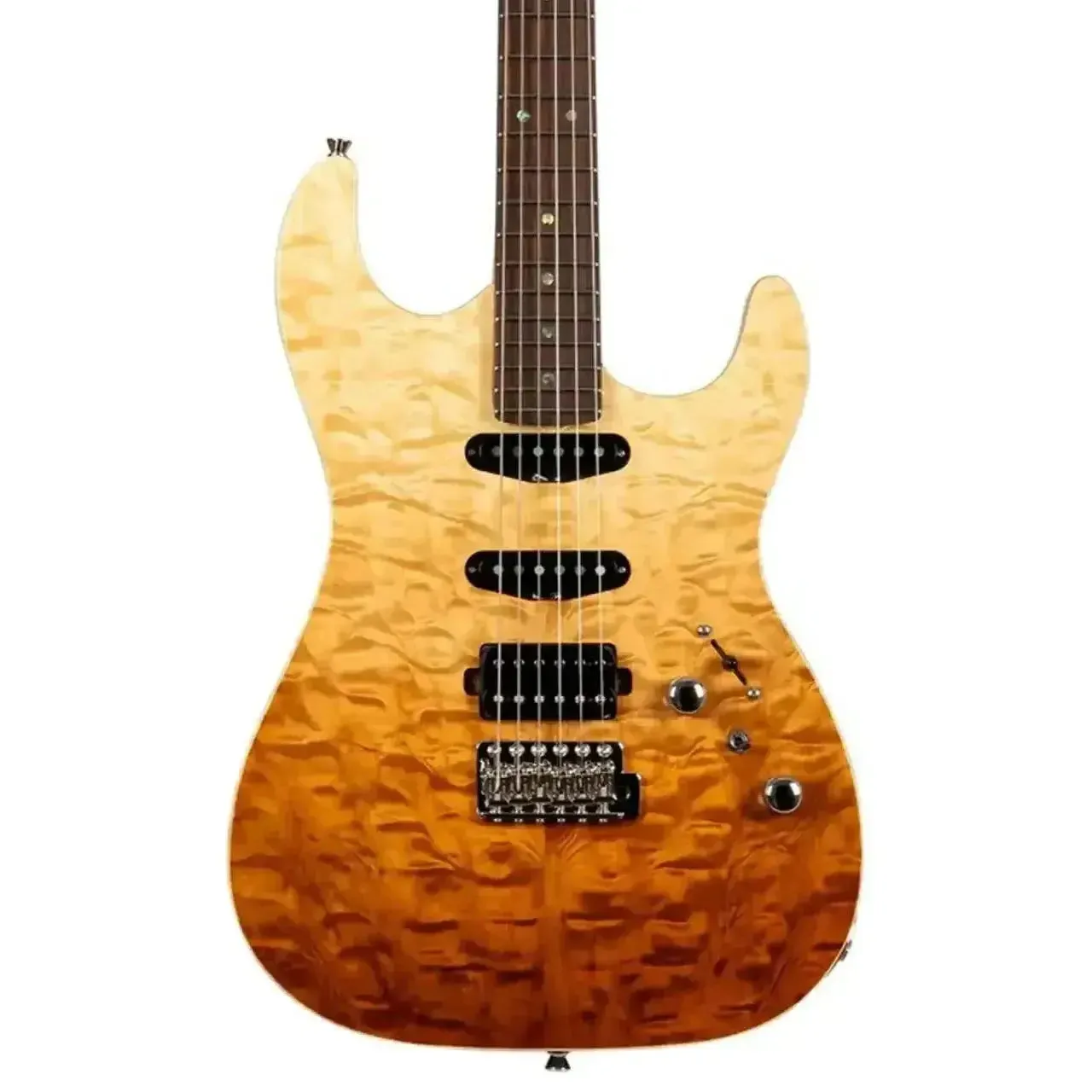 Jet JS-45 FIREBURST Solid Body Stratocaster Electric Guitar