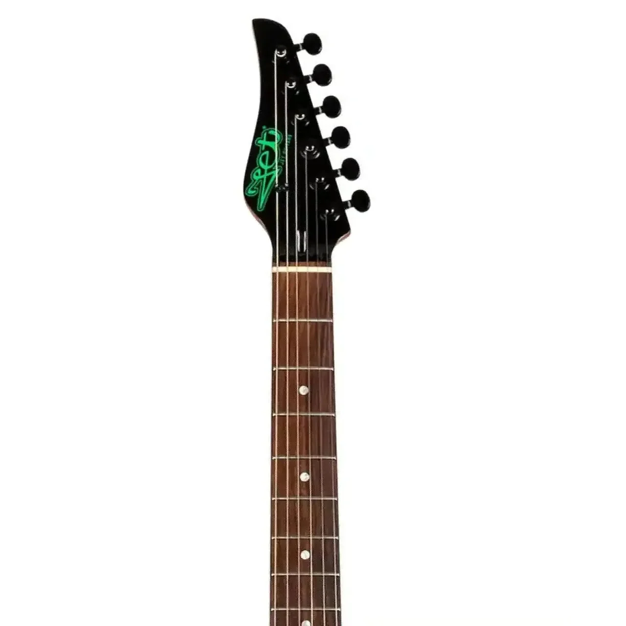 Jet JS-450 TGR R Transparent Green Solid Body Stratocaster Electric Guitar - Image 4