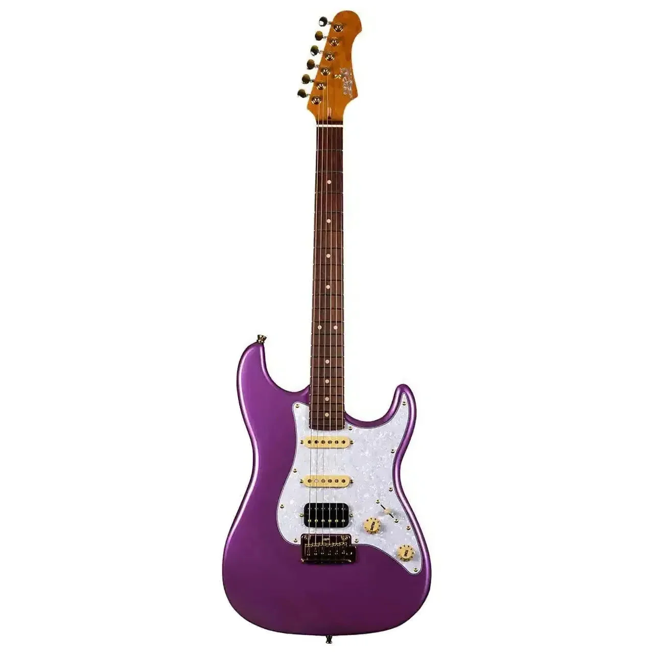 Jet JS-480 VI G Violet Solid Body Stratocaster Electric Guitar - Image 3