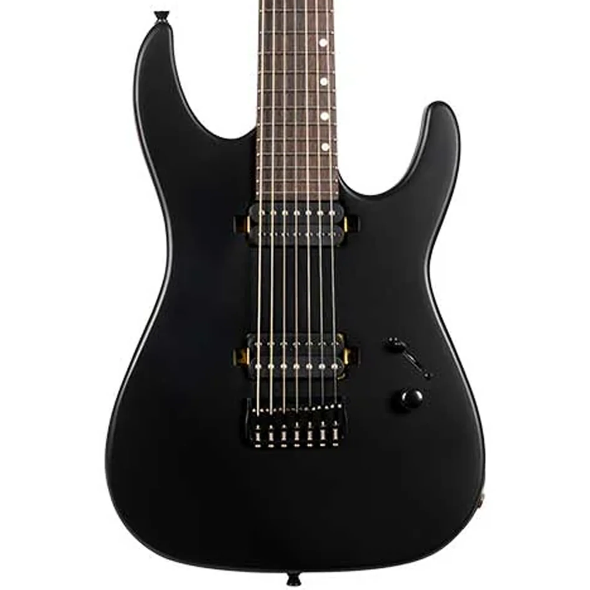 Jet JS-507 STYGIAN Satin Black Solid Body Stratocaster 7-String Electric Guitar