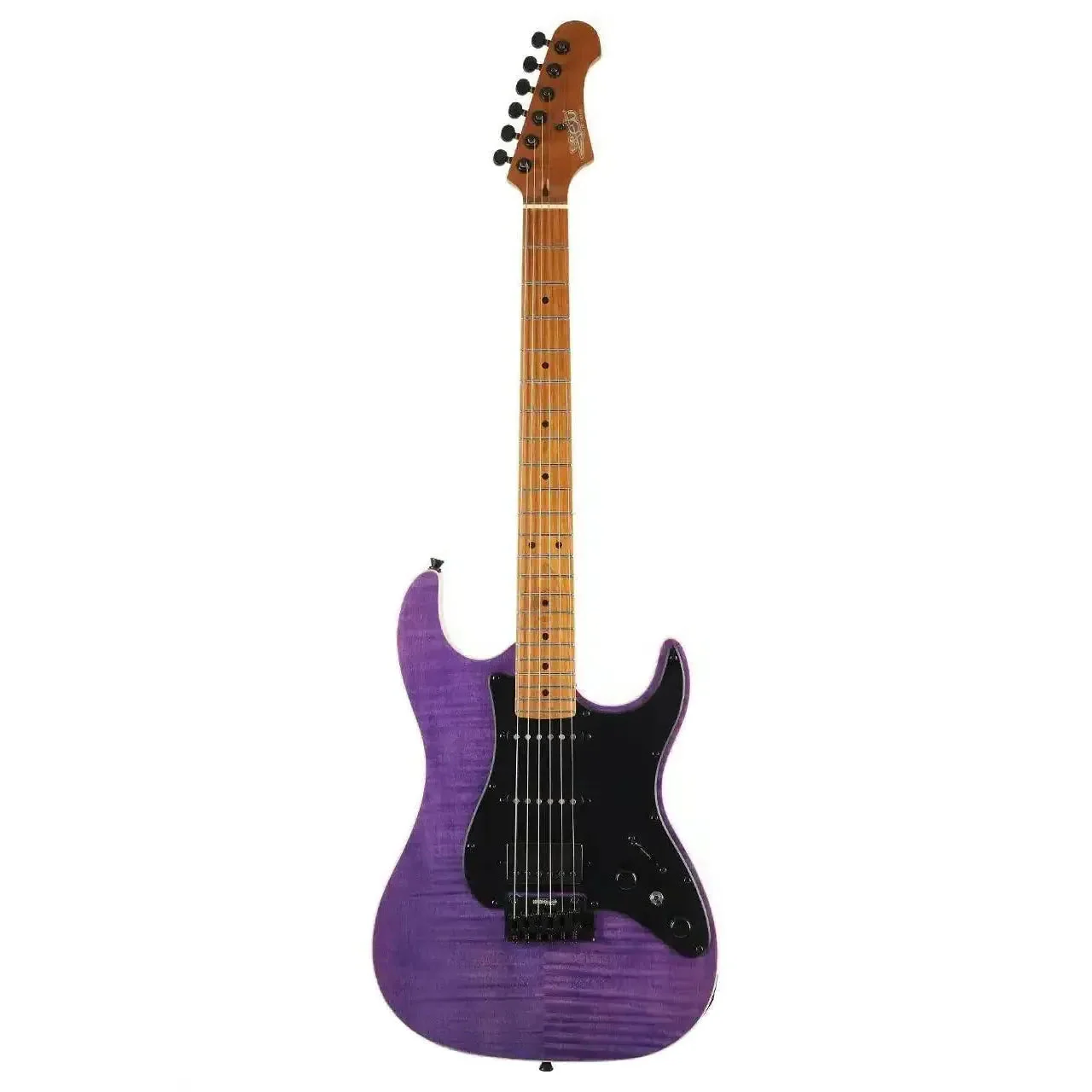 Jet JS-600 TPP Transparent Purple Solid Body Stratocaster Electric Guitar - Image 3