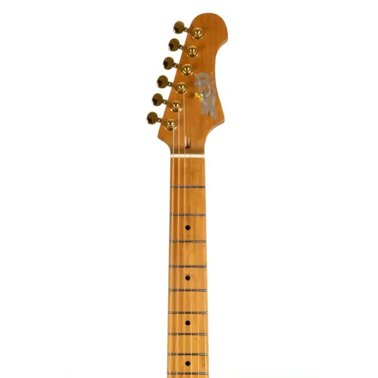 Jet JS-700 MBK Matte Black Solid Body Stratocaster Electric Guitar - Image 4