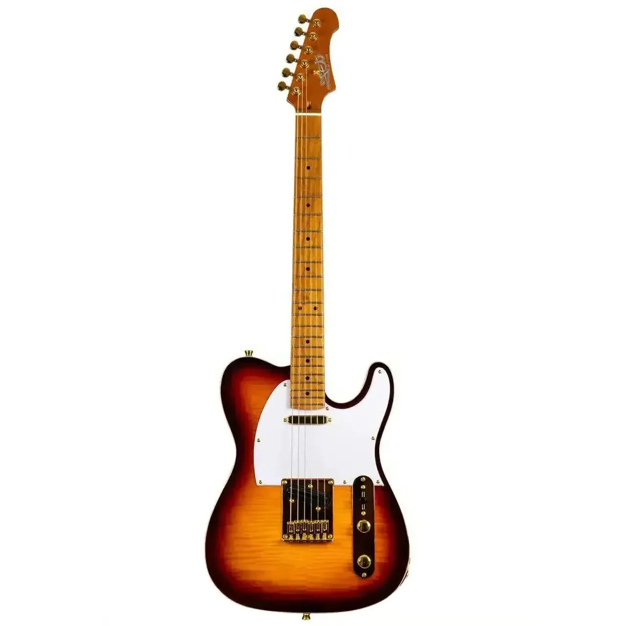 Jet JT-600 BS G Tobacco Burst Solid Body Telecaster Electric Guitar - Image 3