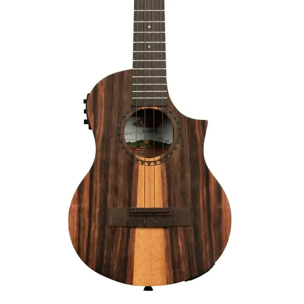 Kala AM-T-CE Amara Tri-Top Tenor Ukulele w/ Cutaway & EQ