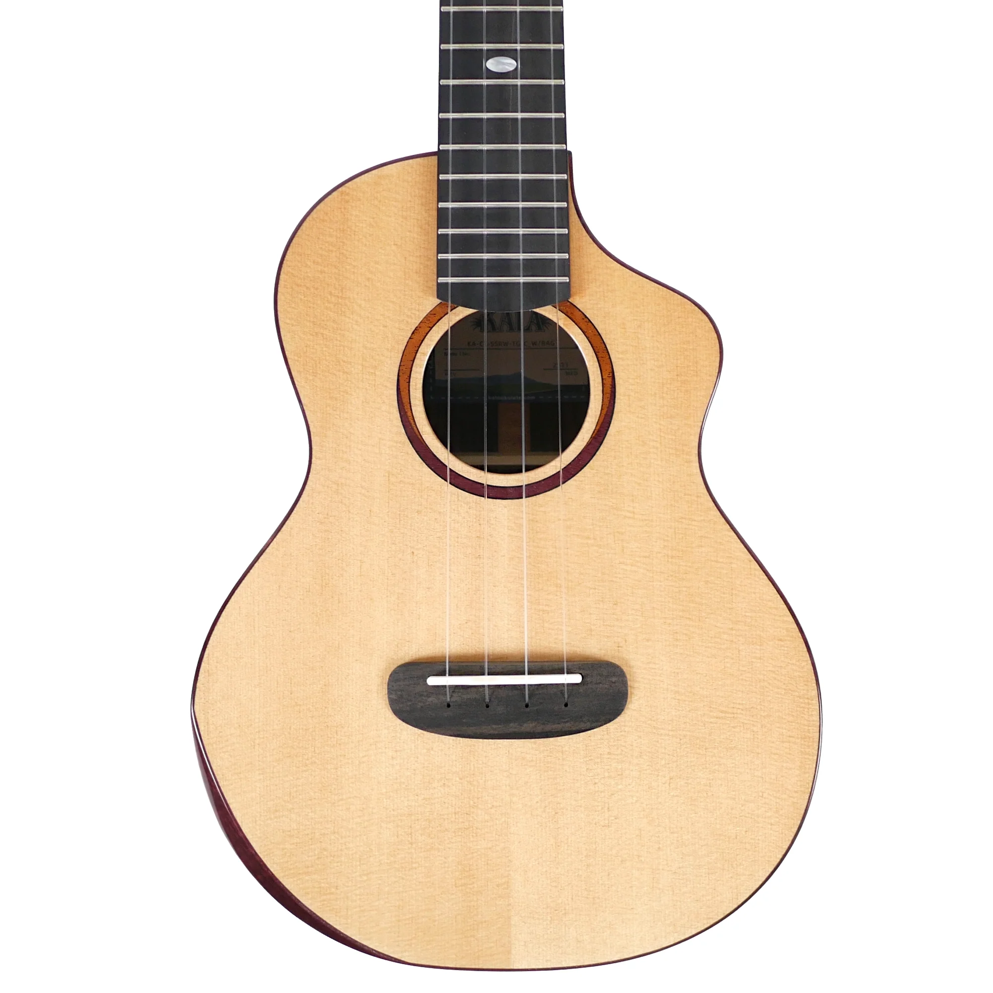 Kala CT-SSRW-TG-C Contour Series Solid Spruce & Rosewood Tenor Ukulele