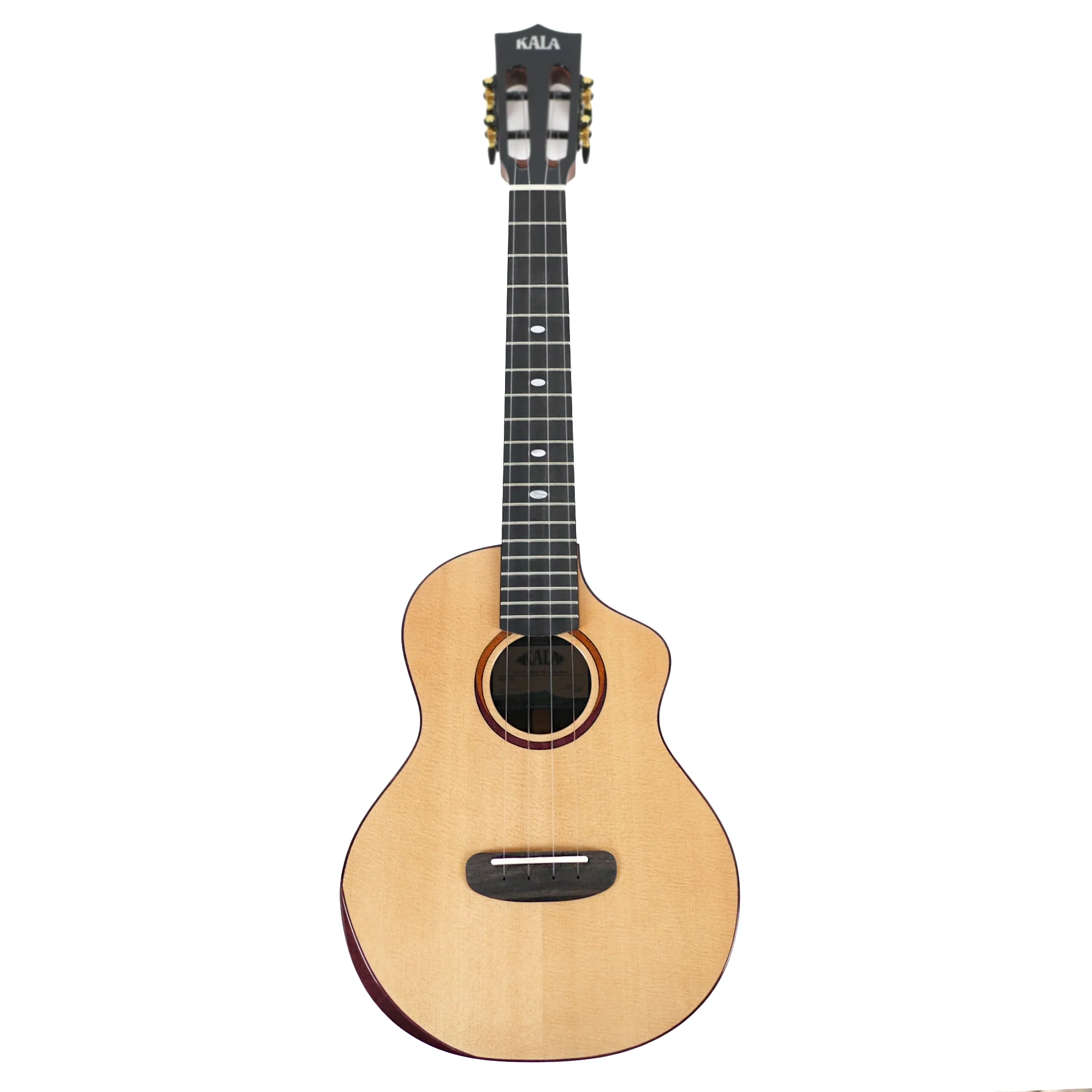 Kala CT-SSRW-TG-C Contour Series Solid Spruce & Rosewood Tenor Ukulele - Image 4