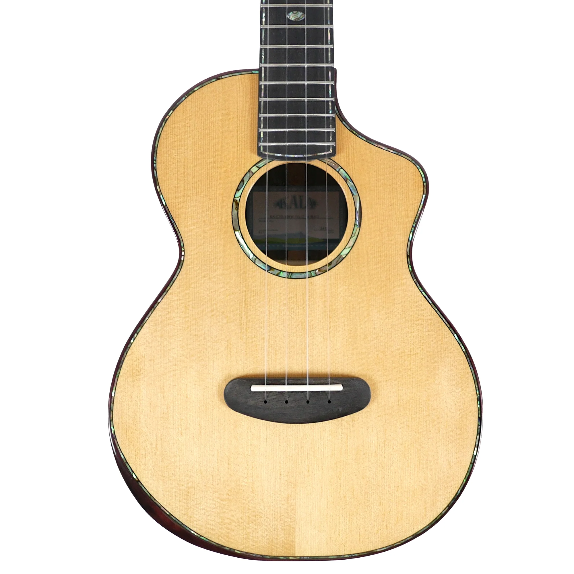 Kala CTD-SSRW-TG-C Contour Deluxe Solid Spruce & Rosewood Tenor Ukulele