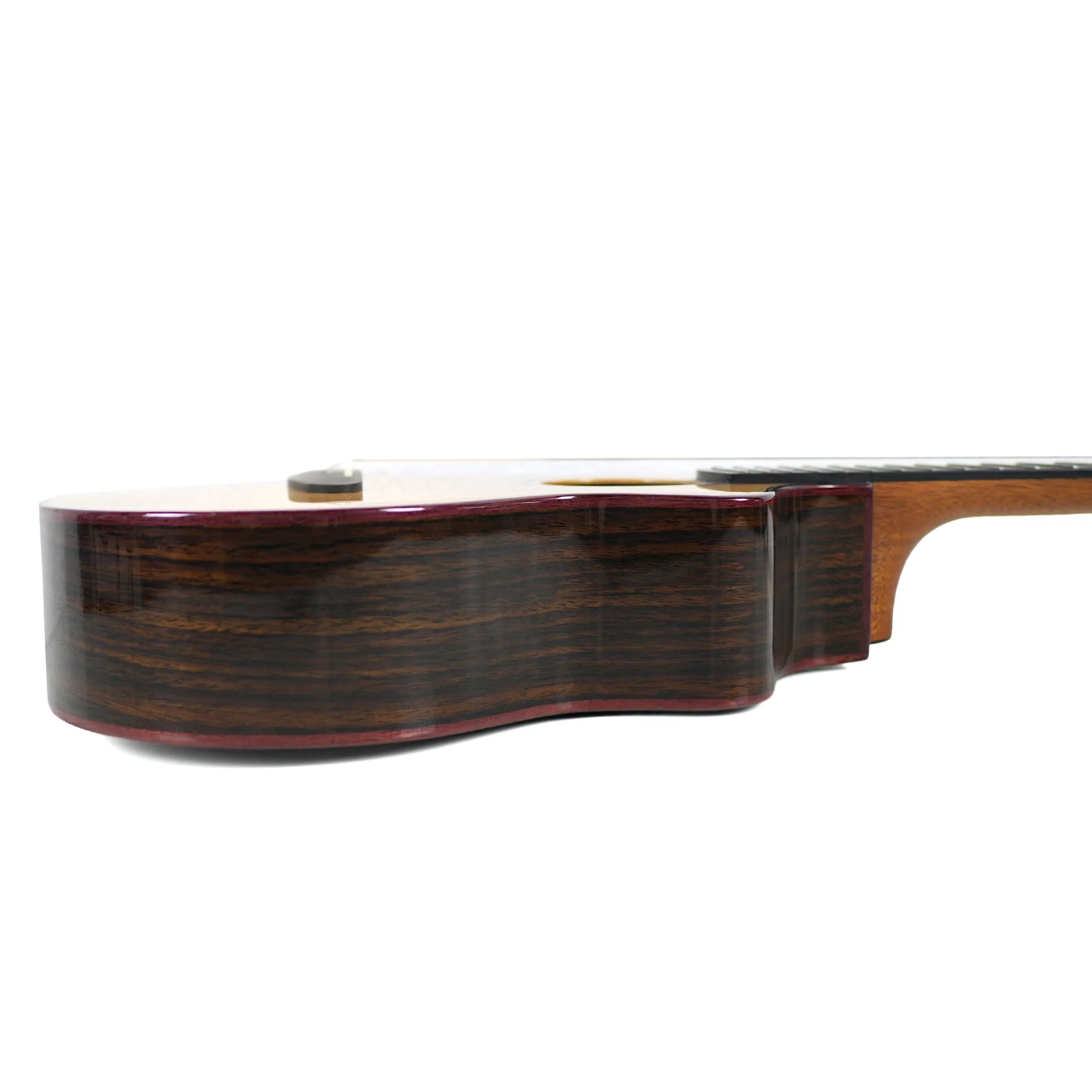 Kala CTD-SSRW-TG-C Contour Deluxe Solid Spruce & Rosewood Tenor Ukulele - Image 3