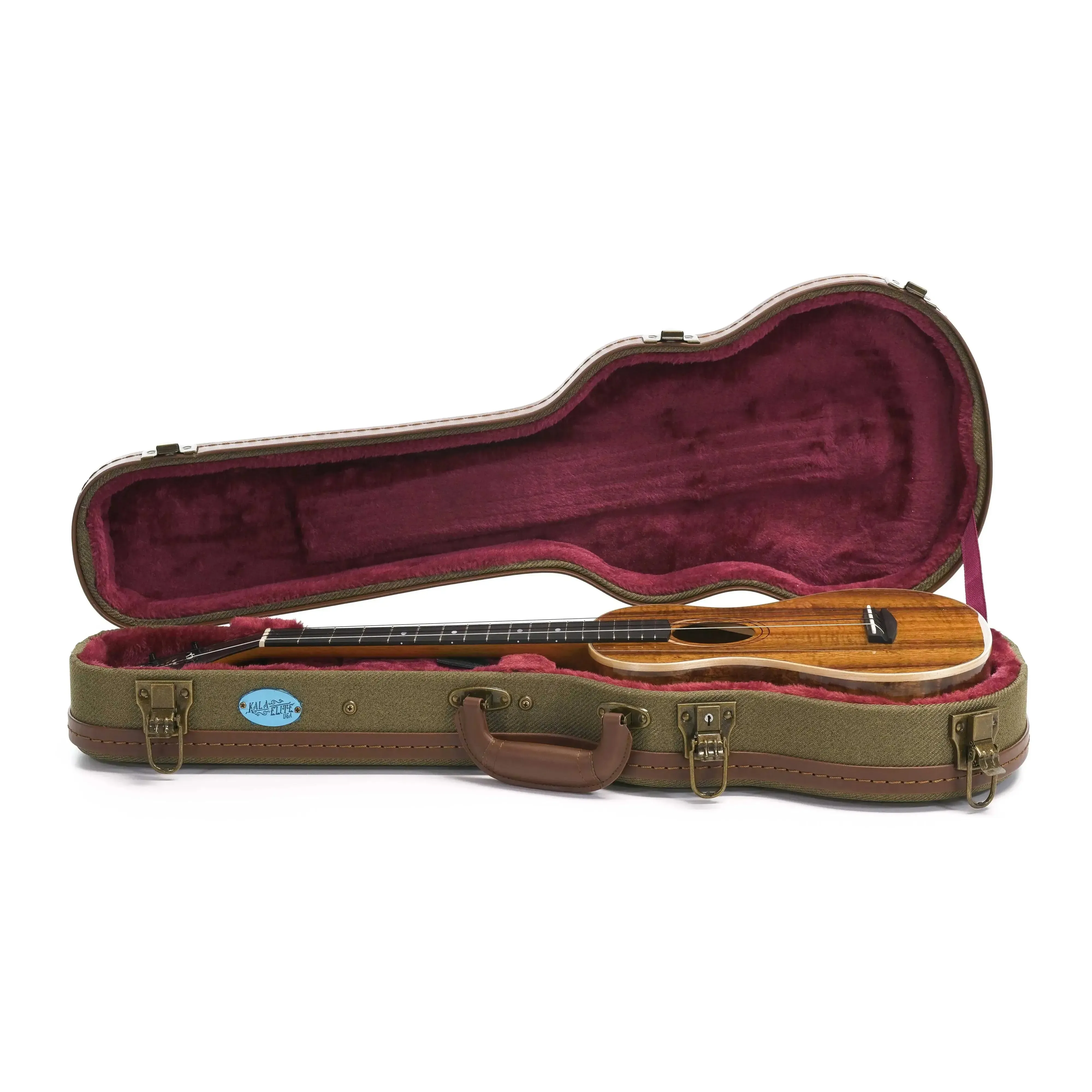 Kala Elite KOA-STG Solid Koa Super Tenor XL Ukulele - Image 5