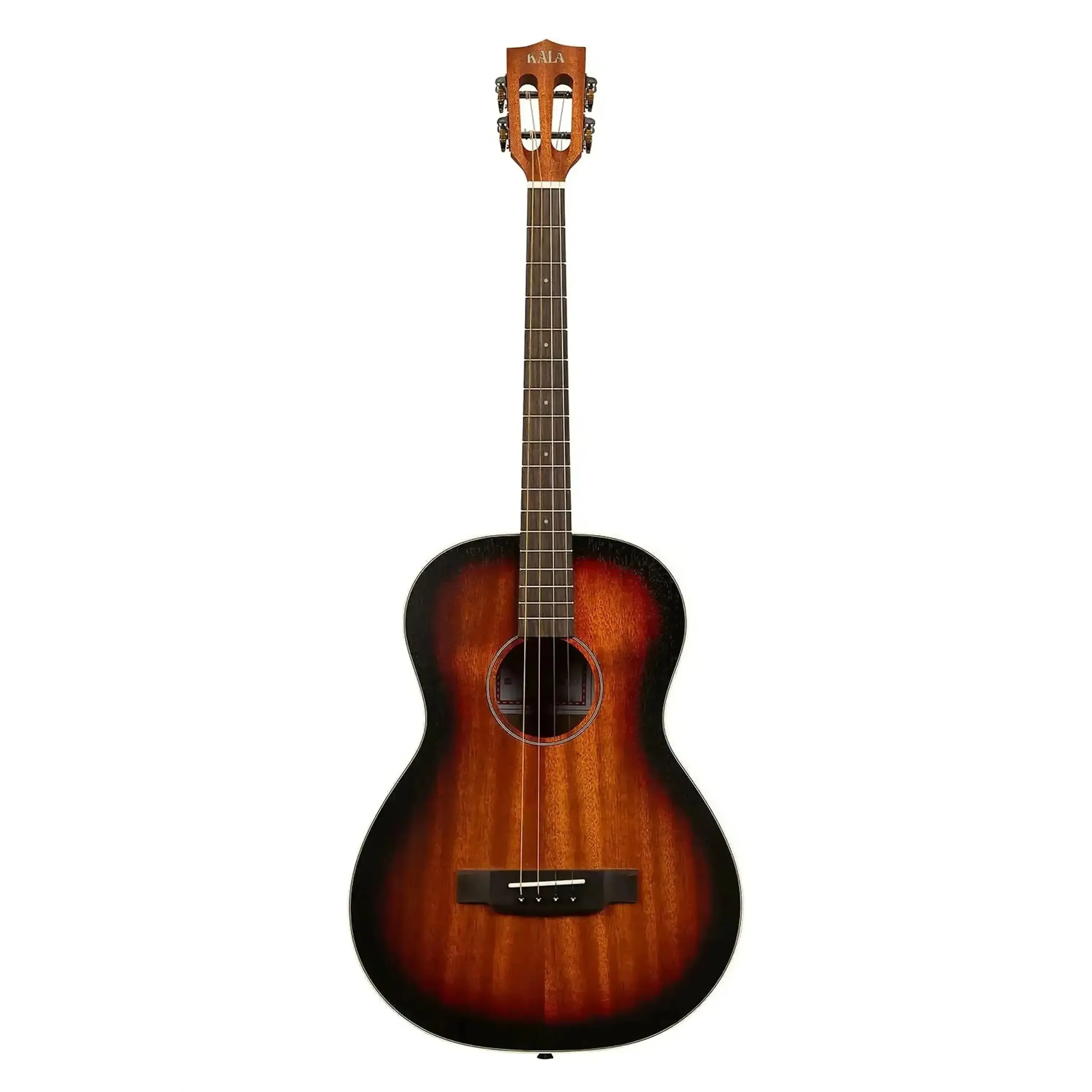 Kala GTR-TB Solid Mahogany Top Sunburst Tenor Guitar - Blem - Image 3