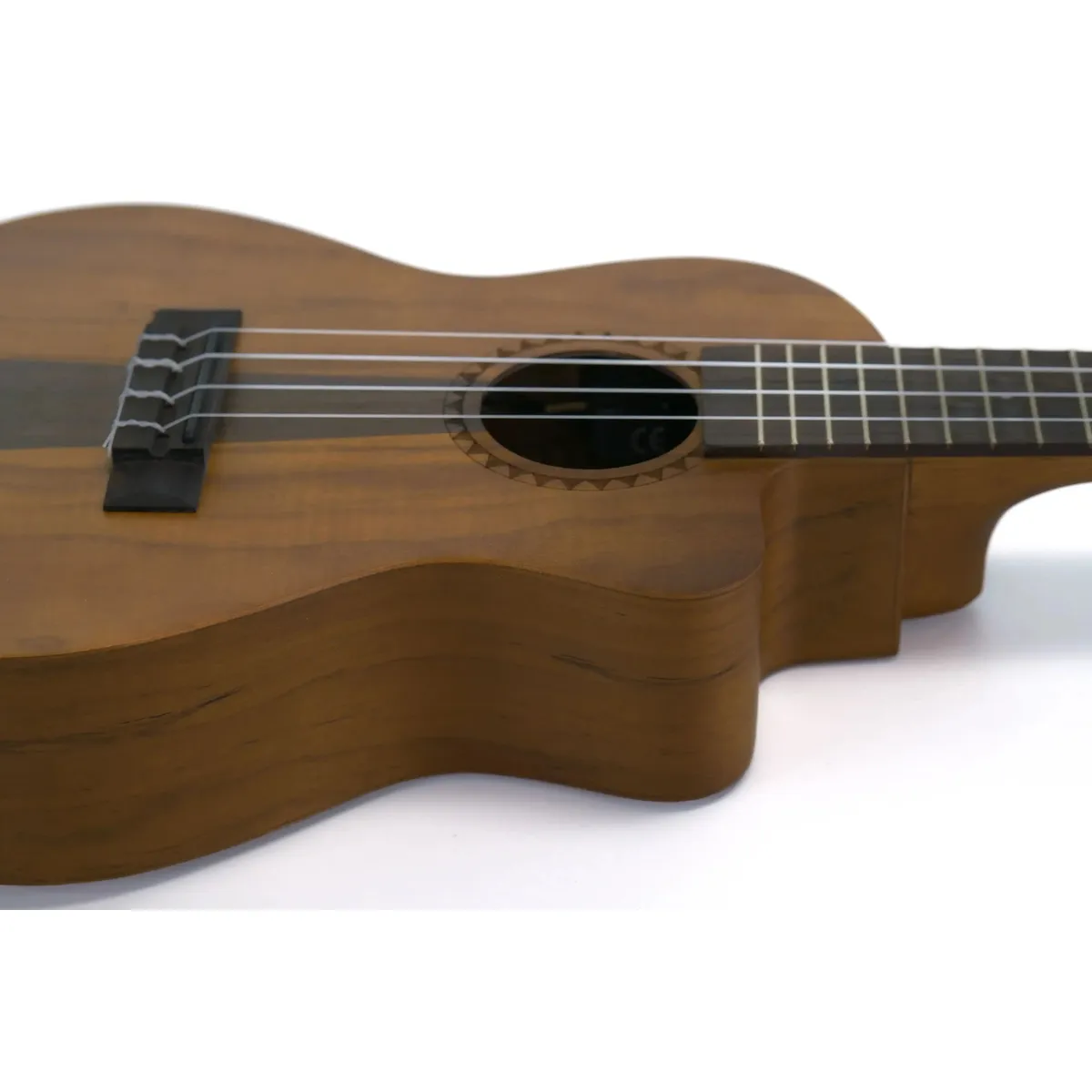 Kala Uke Like The Pros JT-C-CE Jati & Rosewood Concert Ukulele w/ EQ - Image 3
