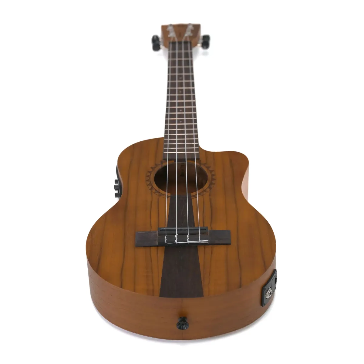 Kala Uke Like The Pros JT-T-CE Jati & Rosewood Tenor Ukulele w/ EQ - Image 4