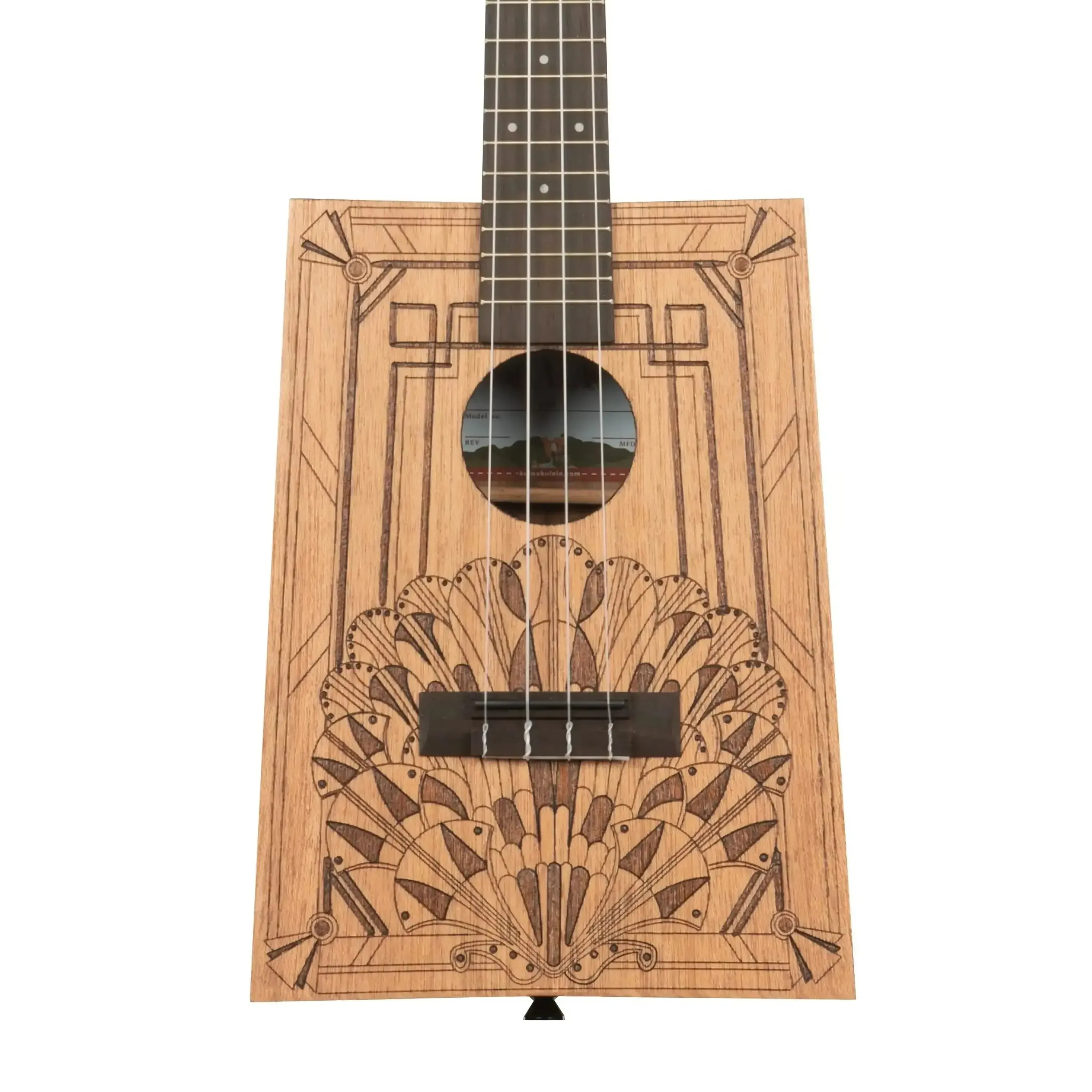 Kala KA-CB-DECO Cigarbox Concert Ukulele With Bag