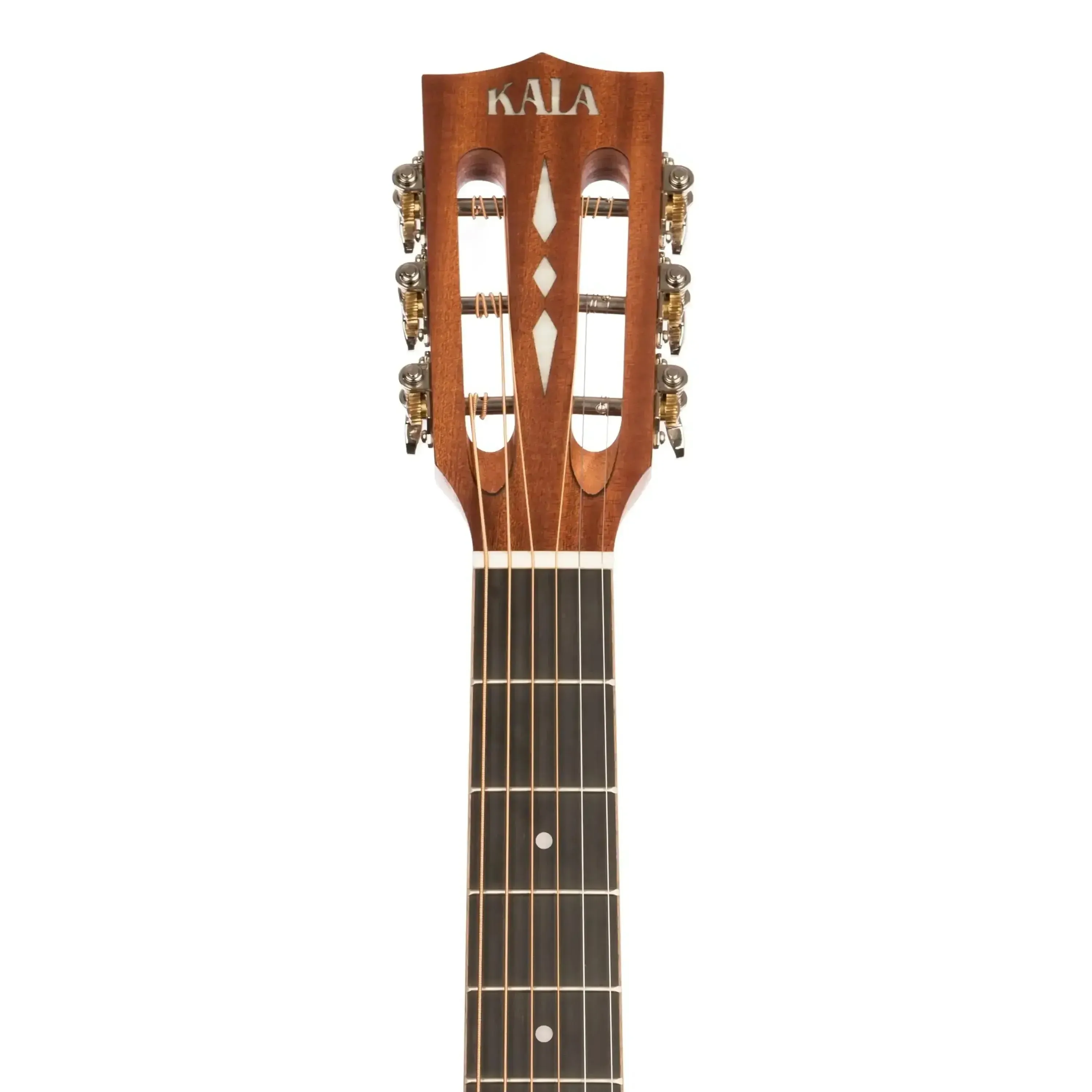 Kala KA-GTR-PLR Solid Cedar Top Parlor Guitar - Image 5