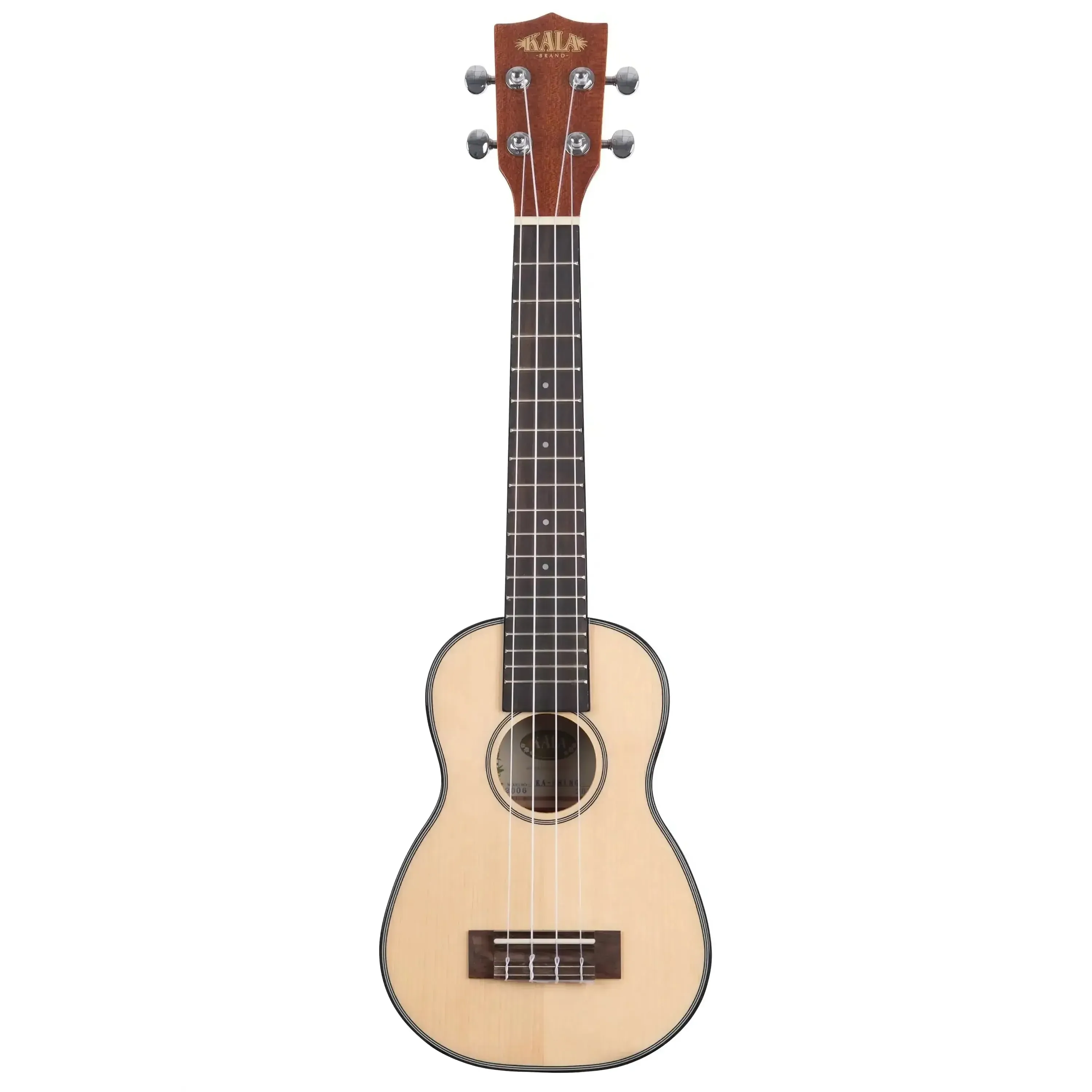 Kala KA-SSLNG Solid Spruce Top Longneck Soprano Ukulele - Image 3
