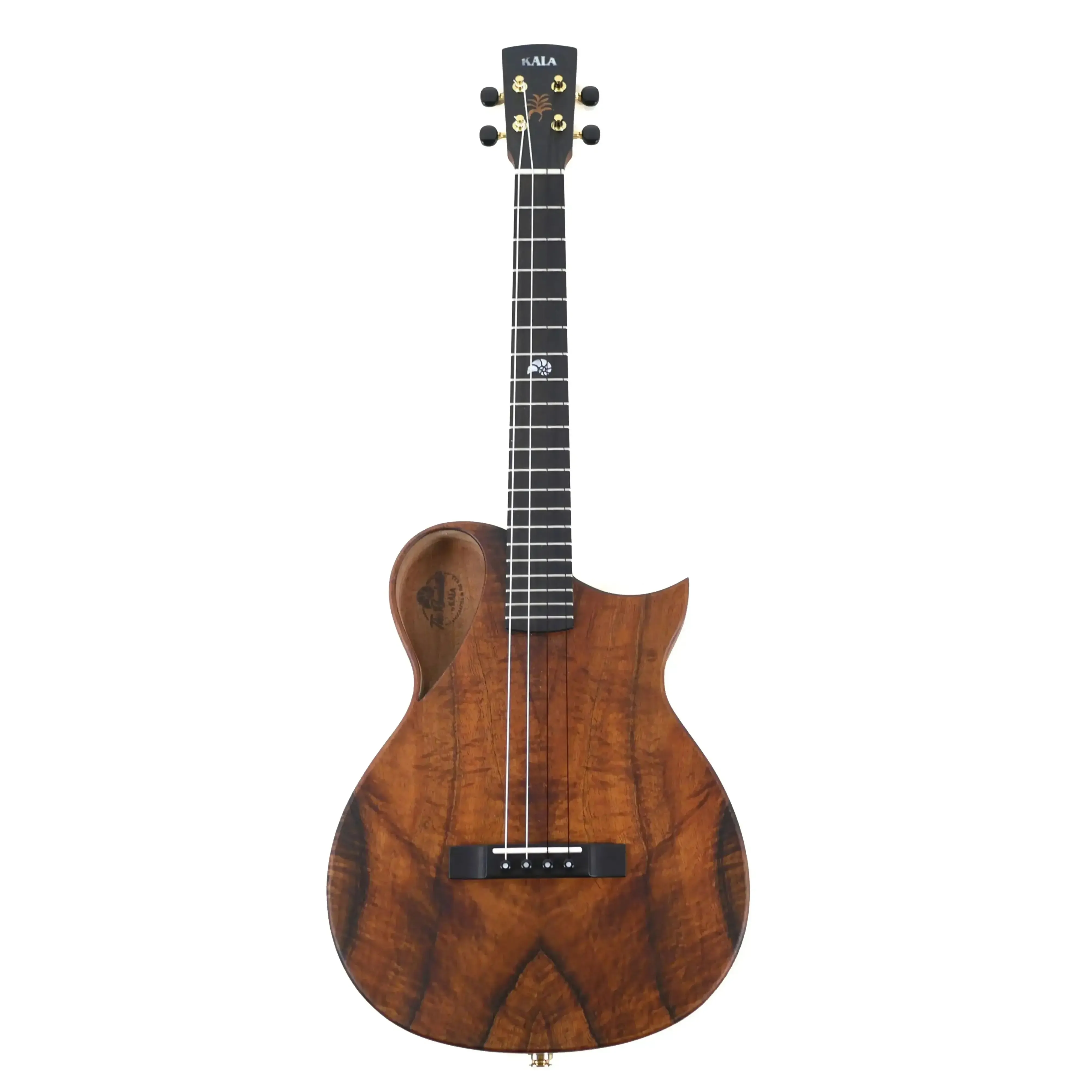 Kala NS-KOA-B Revelator Nautilus Hawaiian Koa Baritone Ukulele w/ Pickup - Image 5