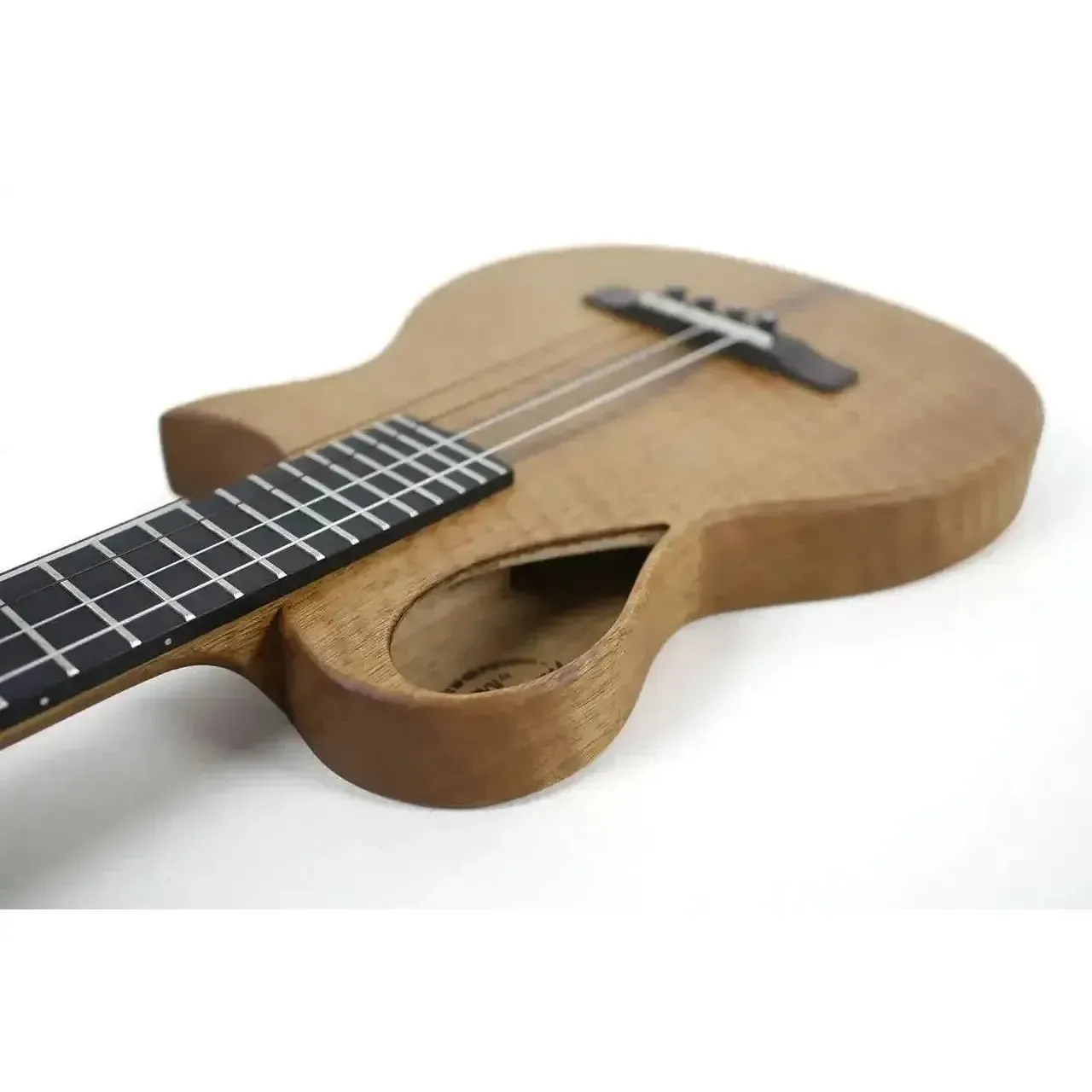 Kala NSM-KOR-T Revelator Nautilus Mastergrade Korina Tenor Ukulele w/ Pickup - Image 4