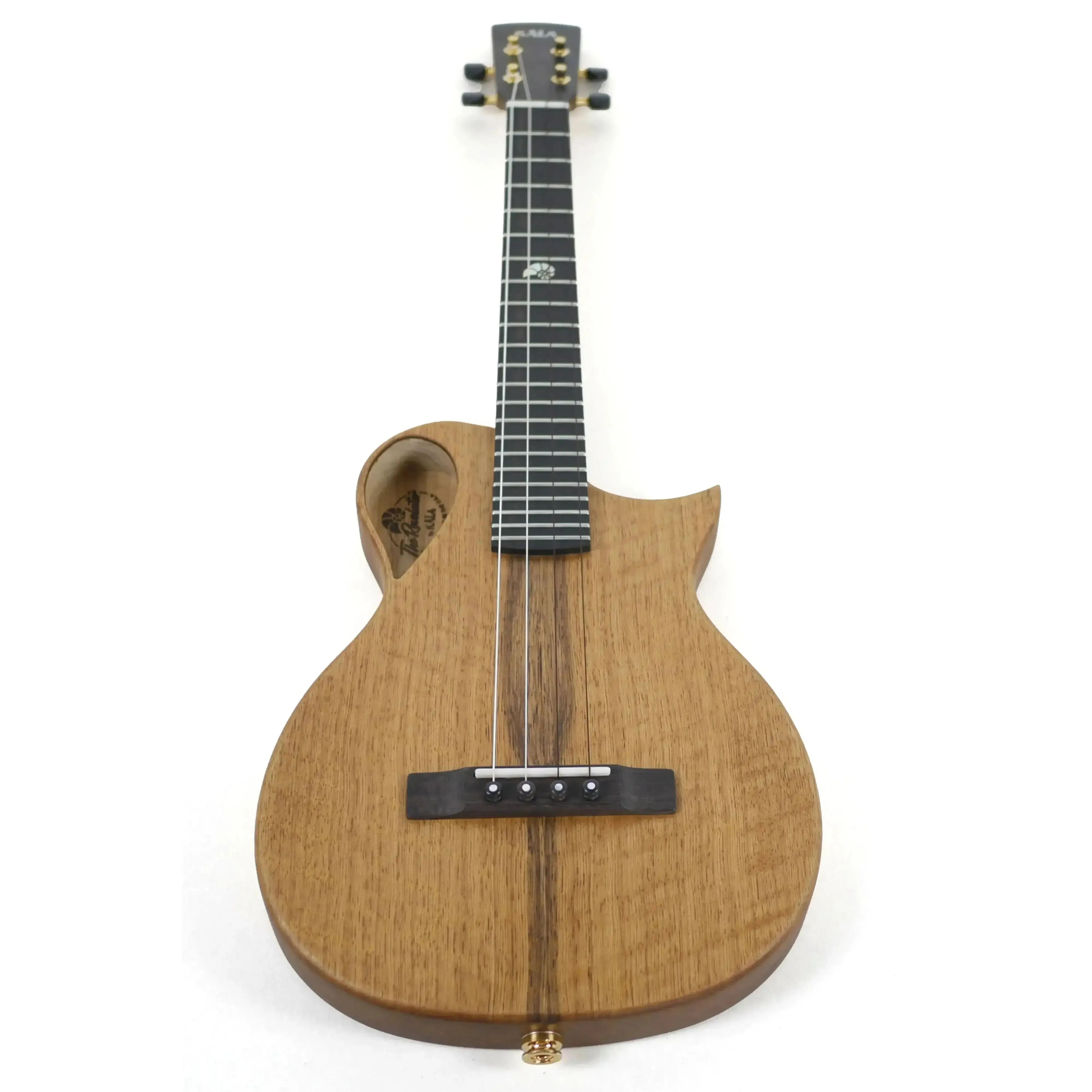 Kala NSM-KOR-T Revelator Nautilus Mastergrade Korina Tenor Ukulele w/ Pickup - Image 5