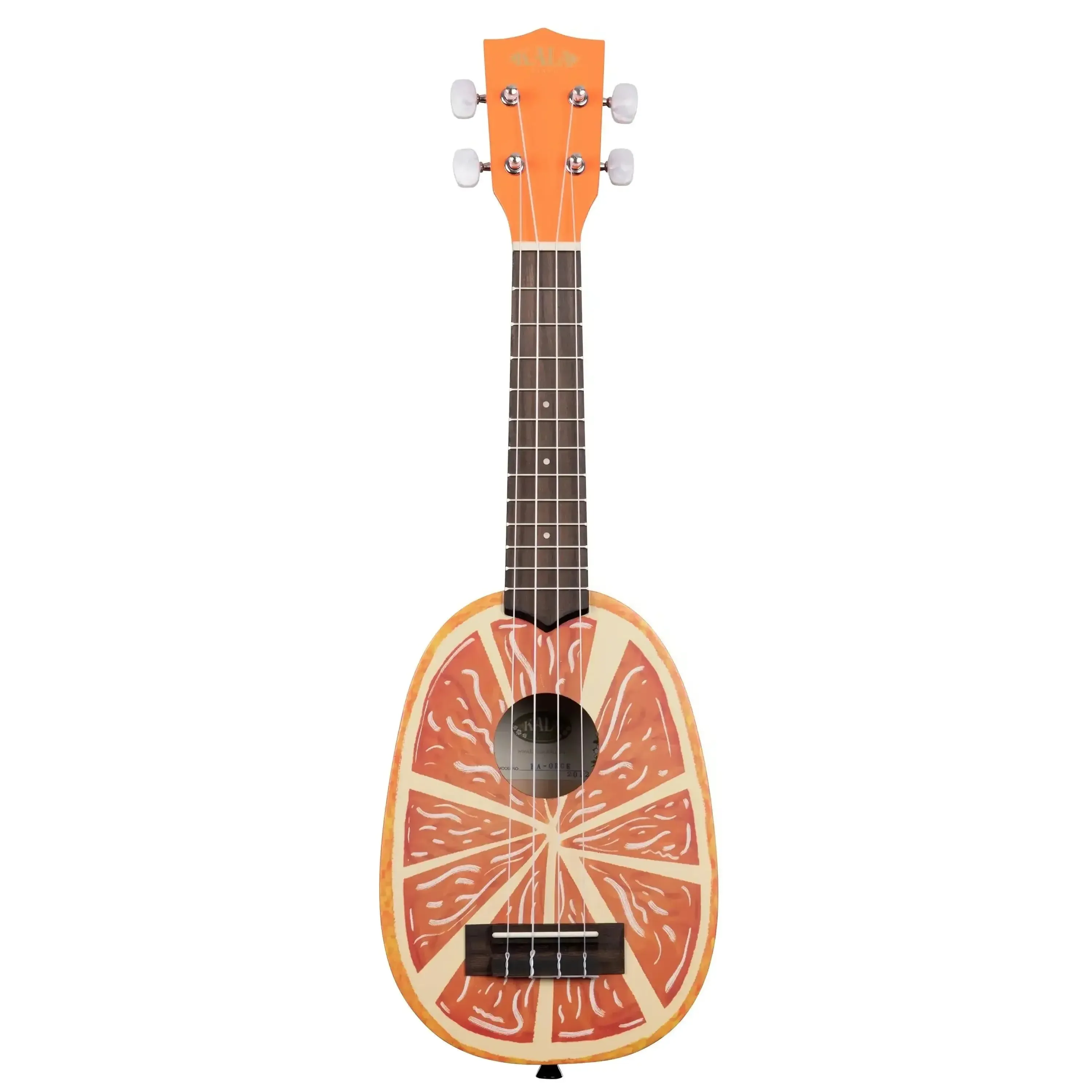 Kala NV-ORNG Mahogany Orange Pineapple Soprano Ukulele - Image 3