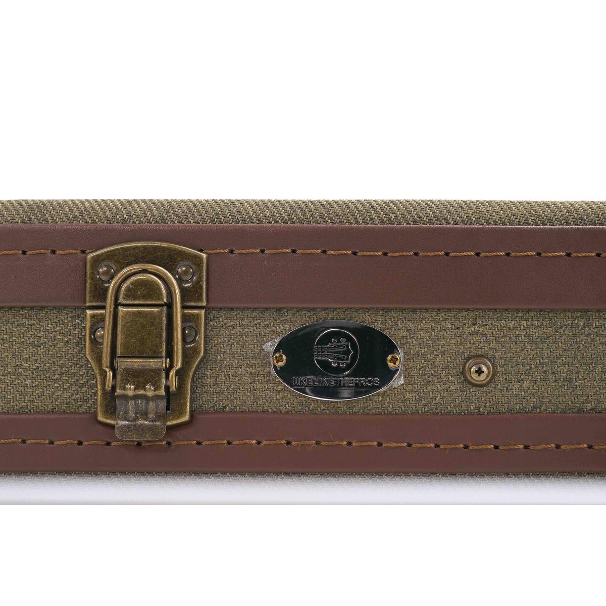 Kala OTT-AT Olive Tweed Archtop Tenor Ukulele Hardshell Case - Image 11