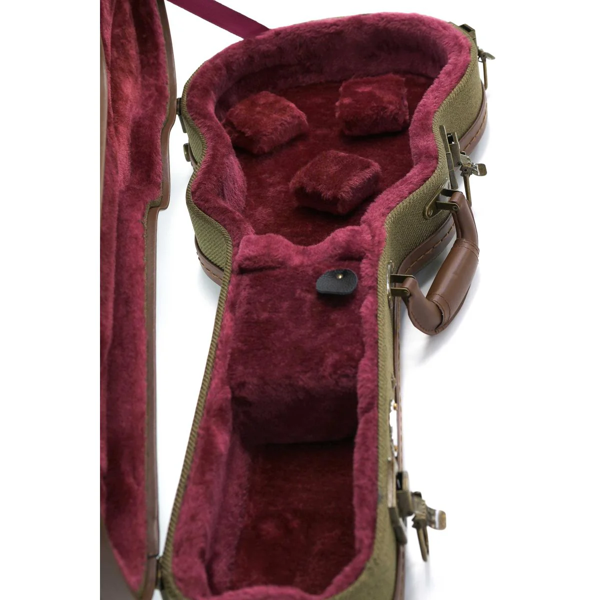 Kala OTT-AT Olive Tweed Archtop Tenor Ukulele Hardshell Case - Image 5