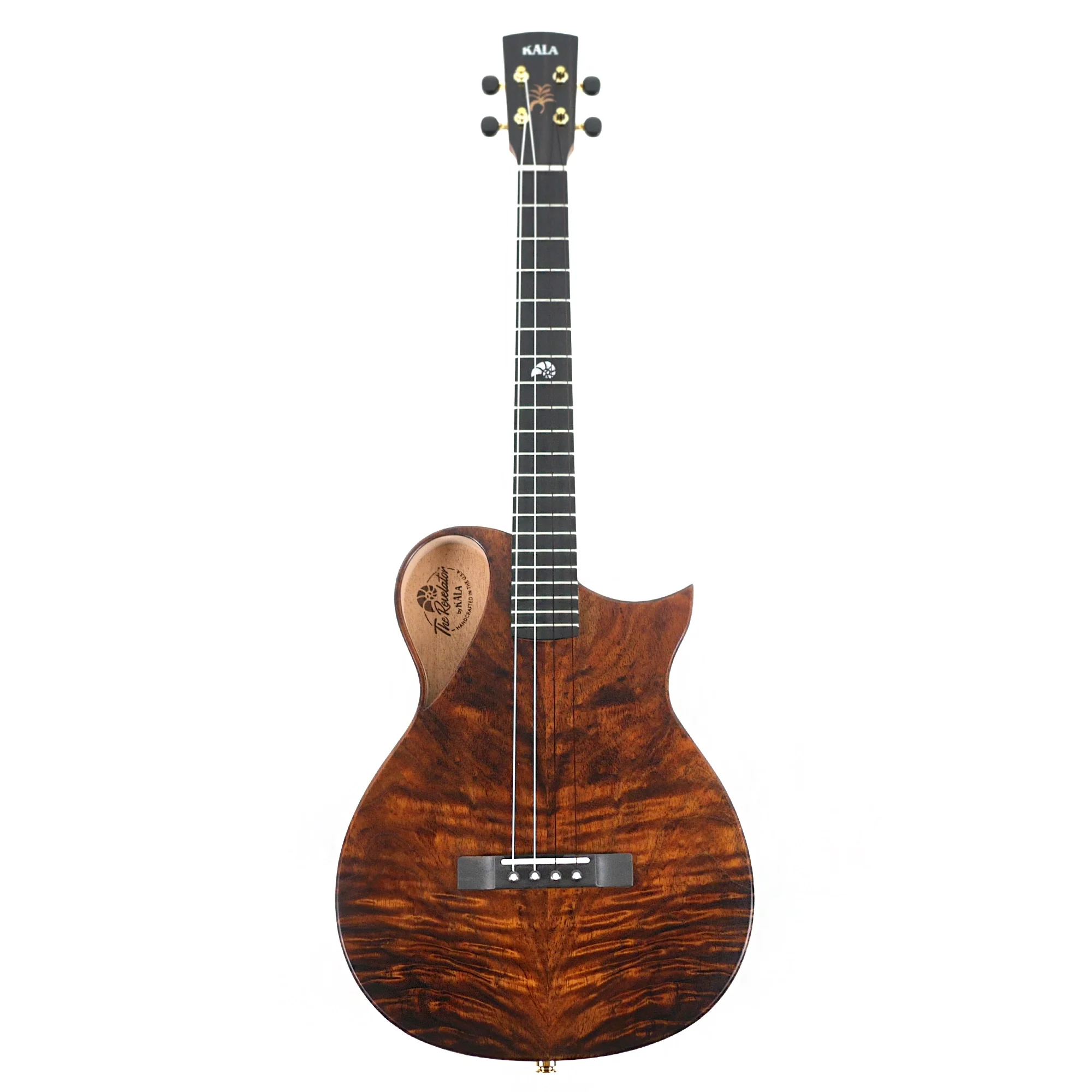 Kala NS-KOA-B Revelator Nautilus Hawaiian Koa Baritone Ukulele w/ Pickup - Image 4