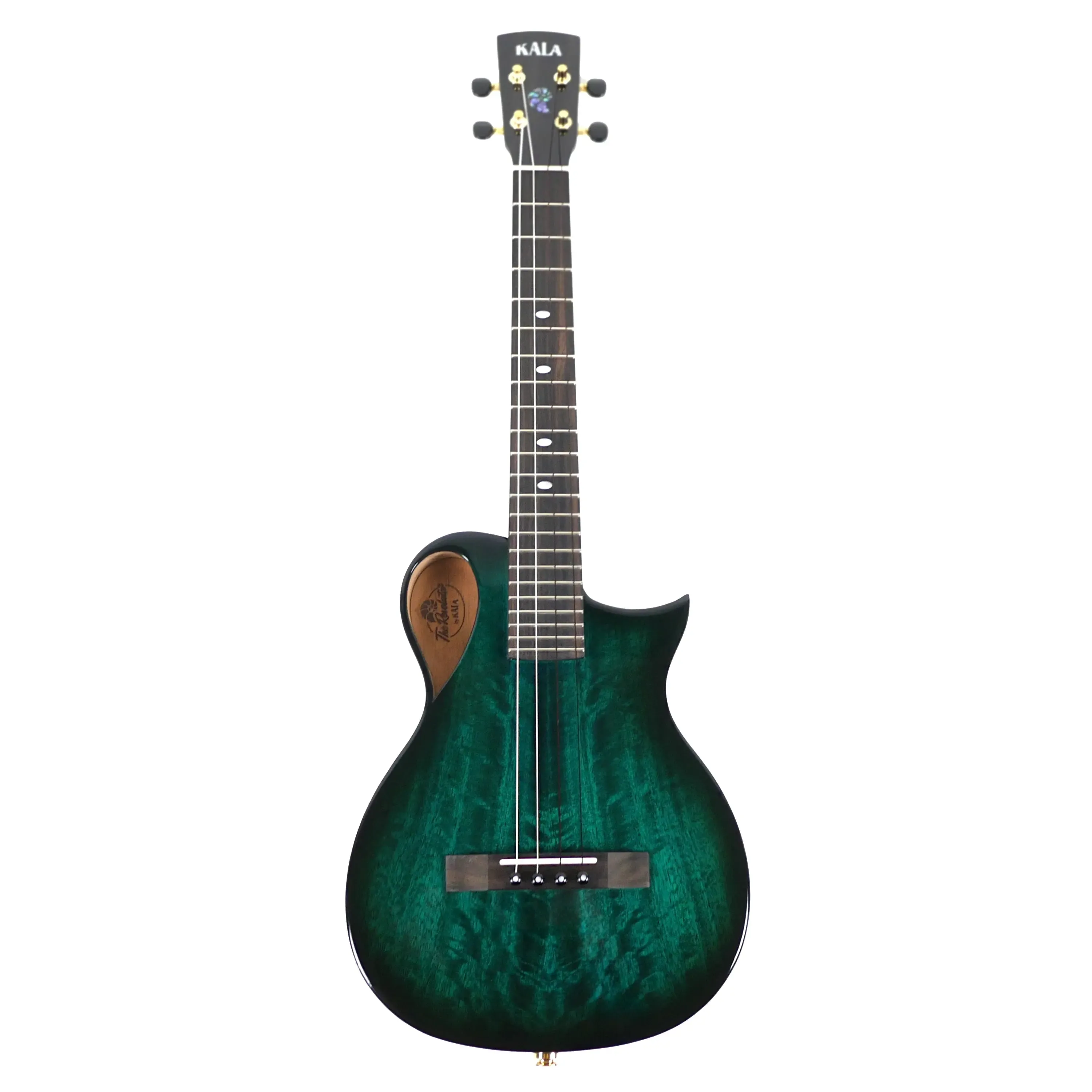 Kala NS-BLU-MNG-TE Revelator Nautilus Horizon Blue Lagoon Mango Tenor Ukulele w/ Pickup - Image 4