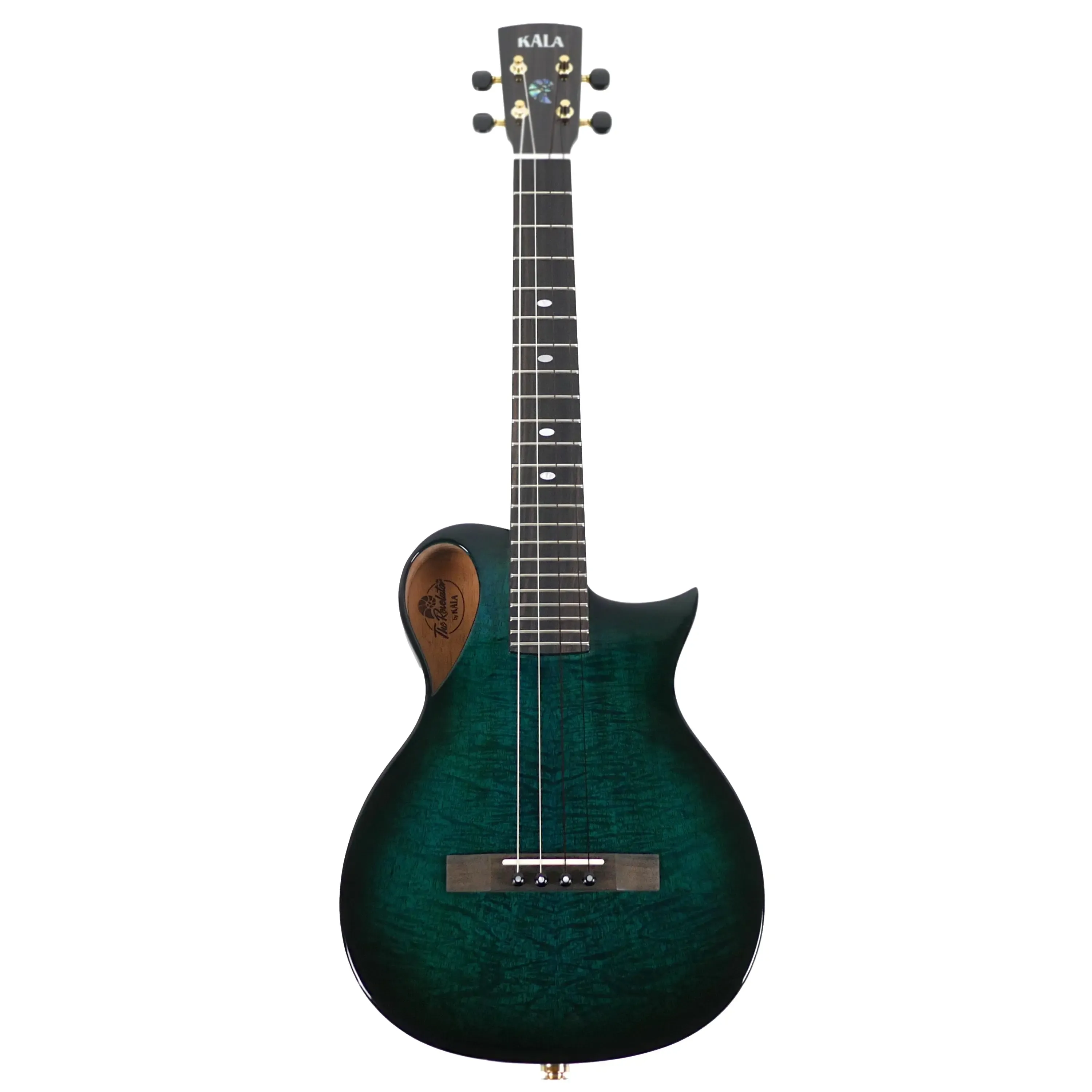 Kala NS-BLU-MNG-TE Revelator Nautilus Horizon Blue Lagoon Mango Tenor Ukulele w/ Pickup - Image 4