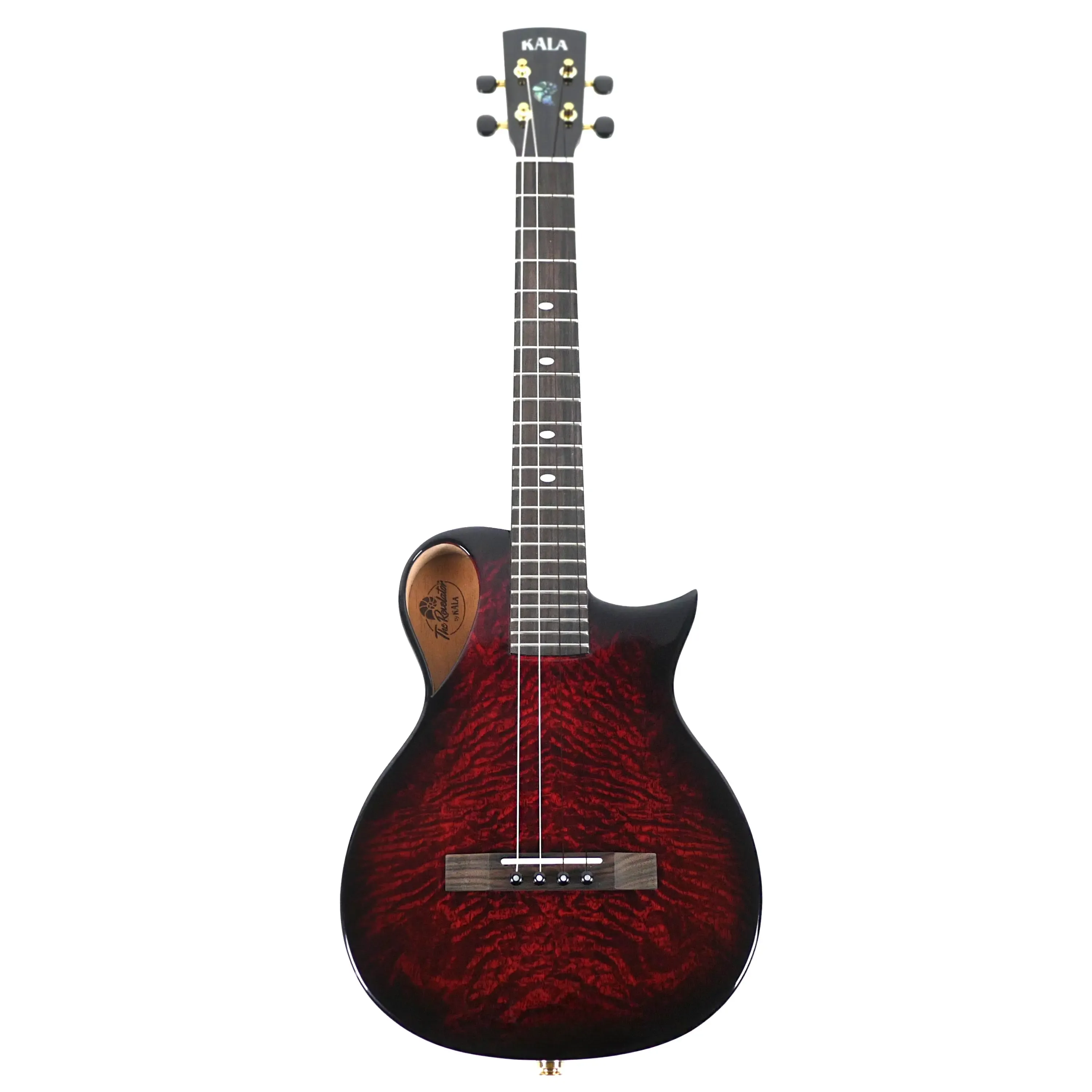Kala NS-RED-MNG-TE Revelator Nautilus Horizon Red Glow Mango Tenor Ukulele w/ Pickup - Image 4
