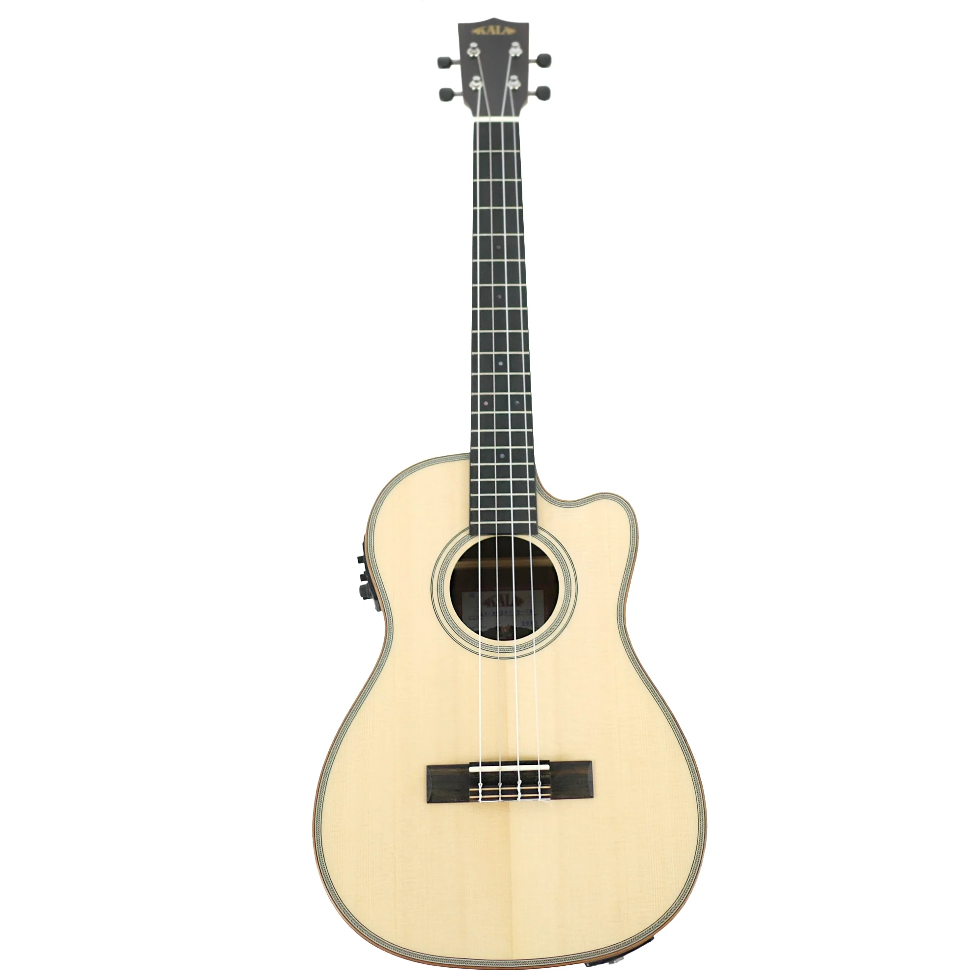 Kala SSEBY-B-CE Solid Spruce Top Baritone Ukulele w/ Pickup - Image 5