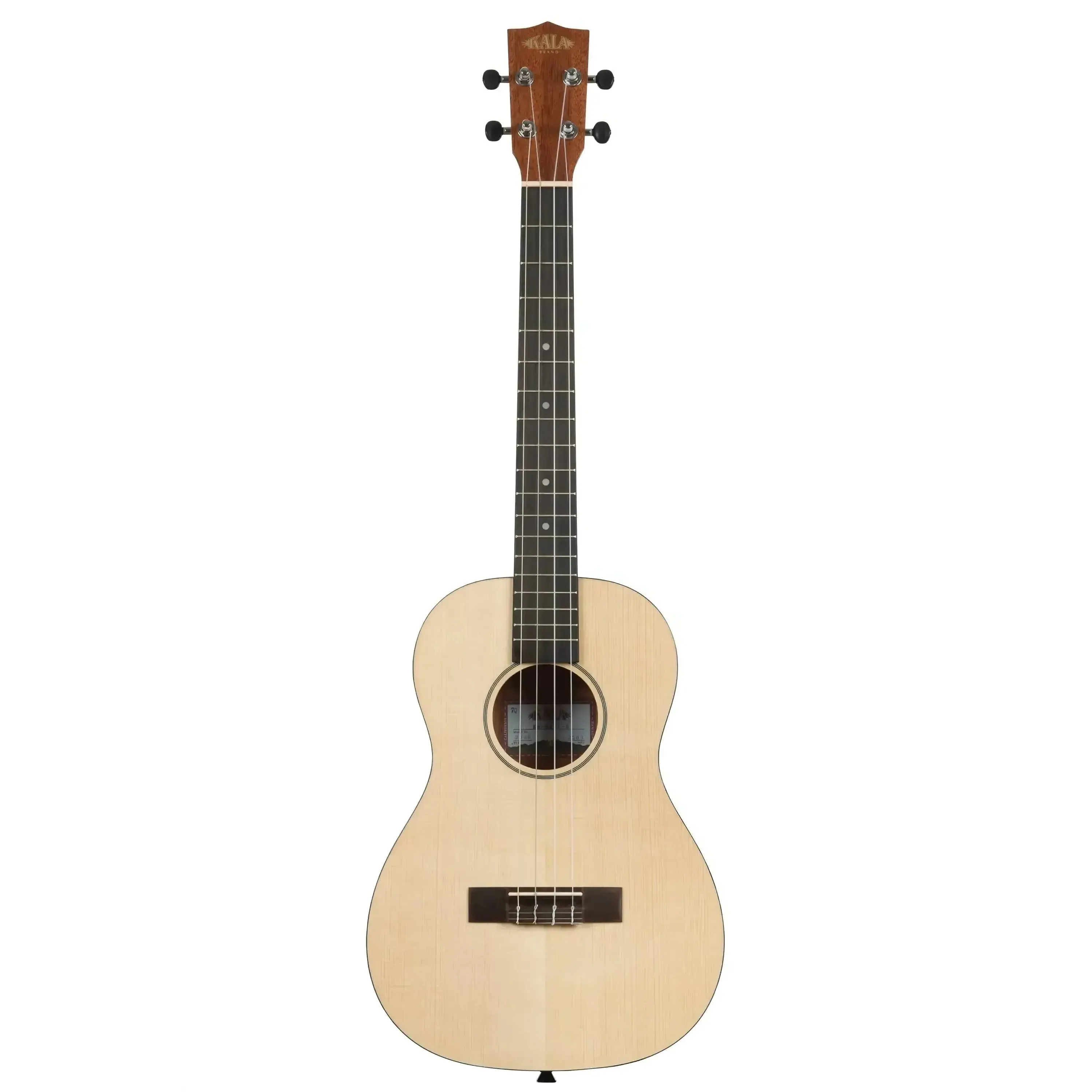 Kala SSTU-B Solid Spruce Top Travel Thinbody Baritone Ukulele - Image 3