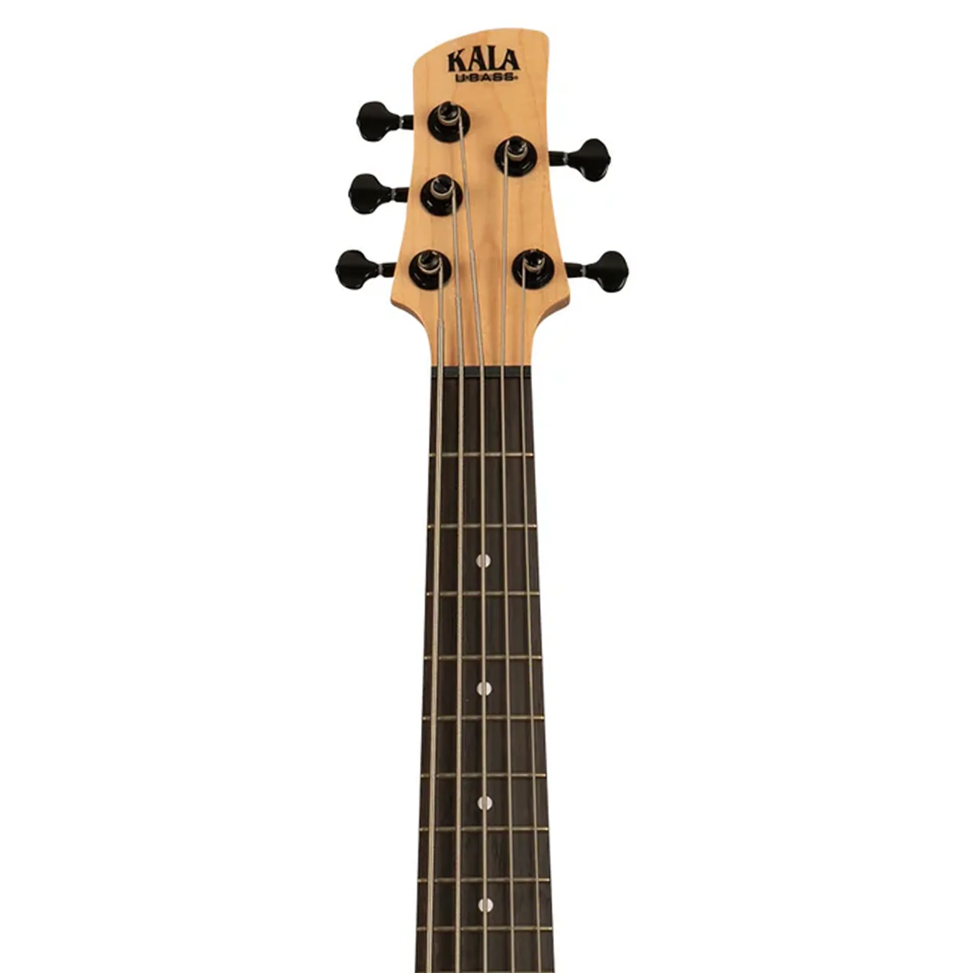 Kala UBASS-SB5-CR-FS Sweet Cream Solid Body 5-String Fretted U•BASS - Image 5